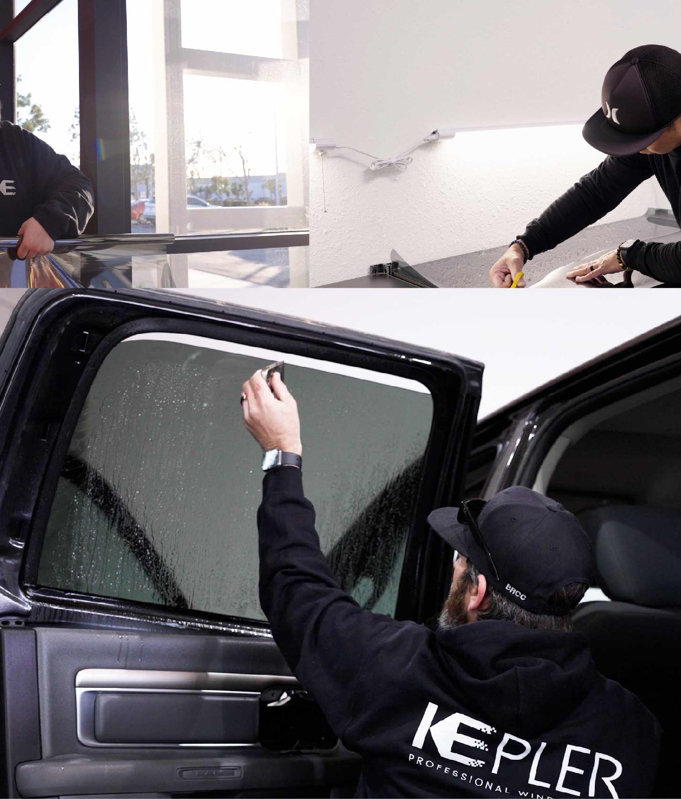 Kepler Window Tinting Specialists at Work in Castaic, California