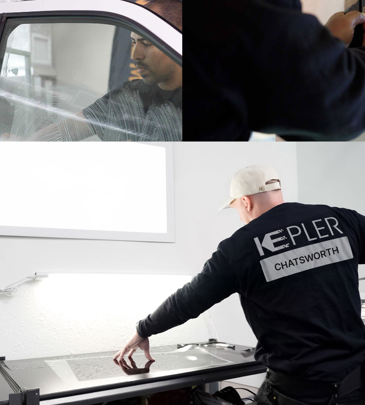 Window Tinting Specialist Cutting Film in Chatsworth, California