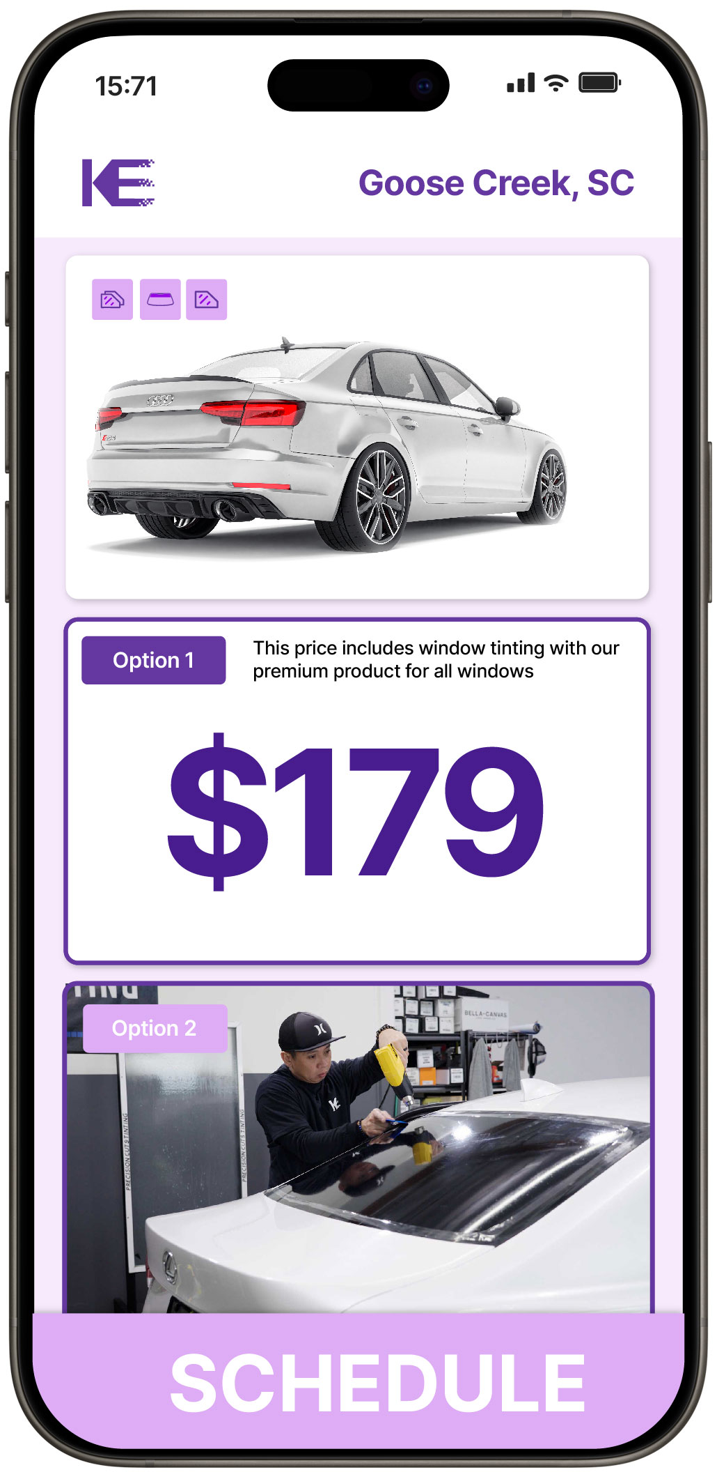 View Competitive Car Window Tinting Prices in Goose Creek, South Carolina