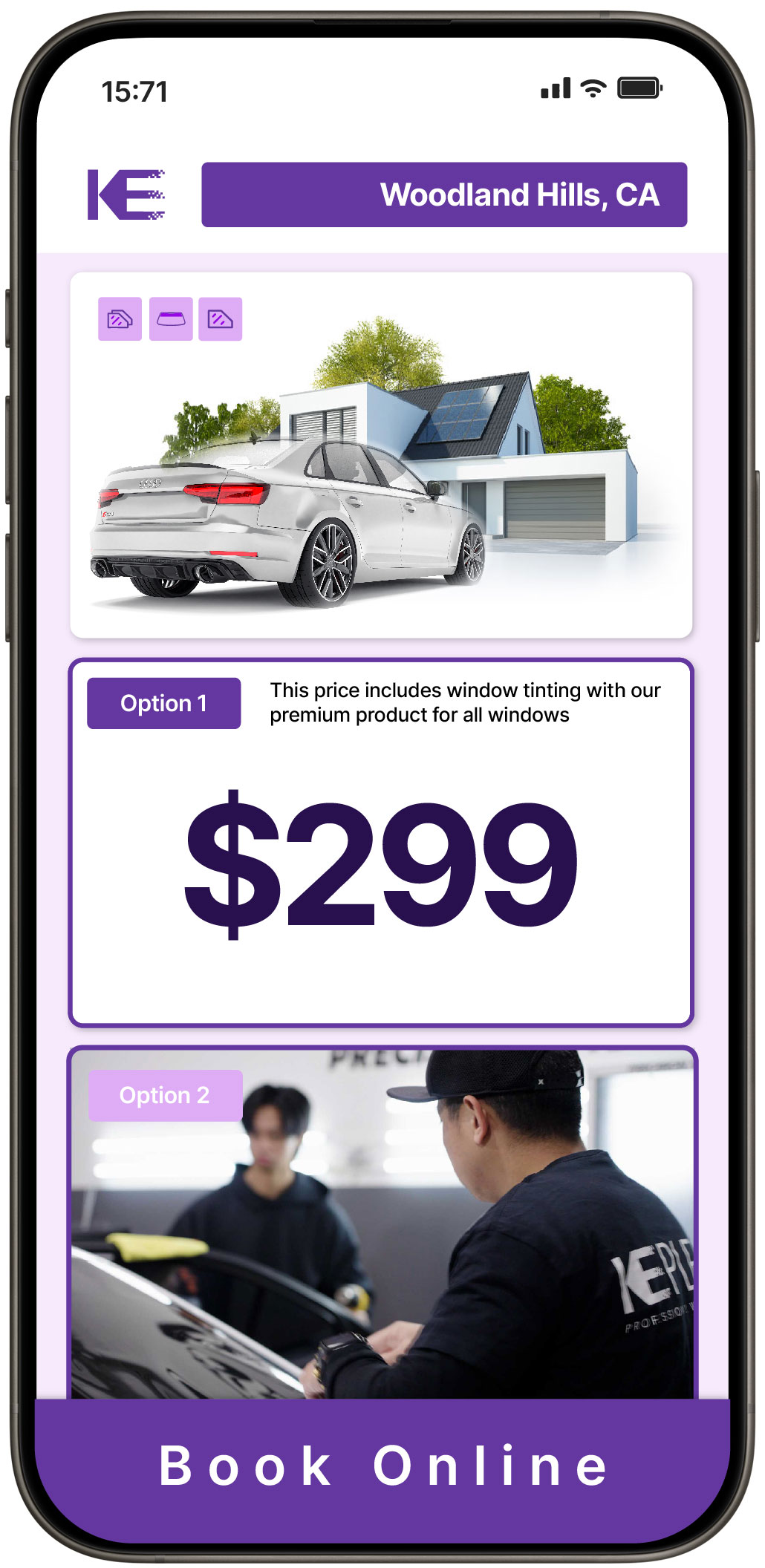 View Competitive Tesla Window Tinting Rates in Corona, California