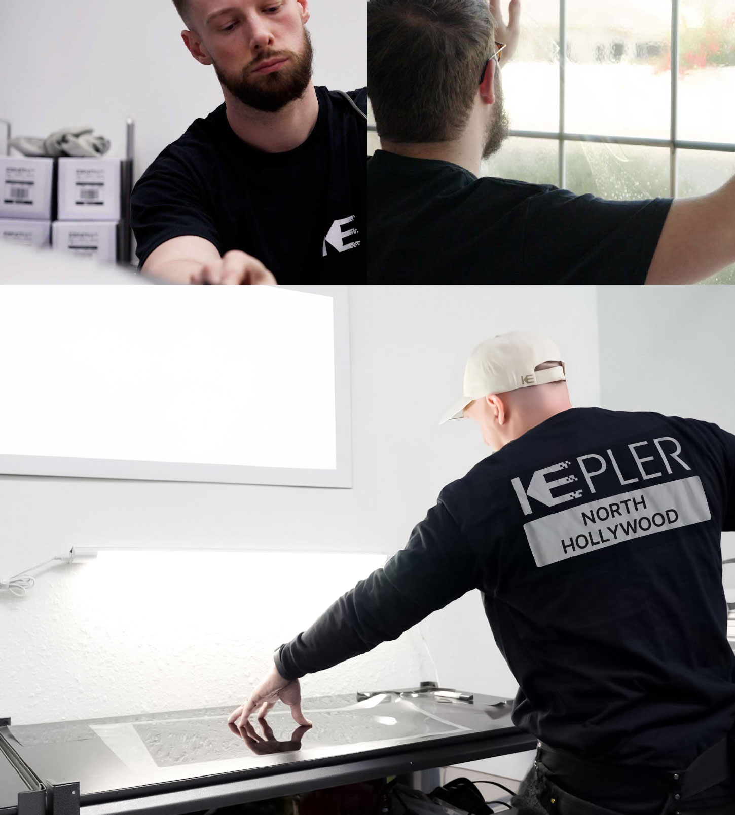 Window Tinting Specialist Cutting Film in North Hollywood, California