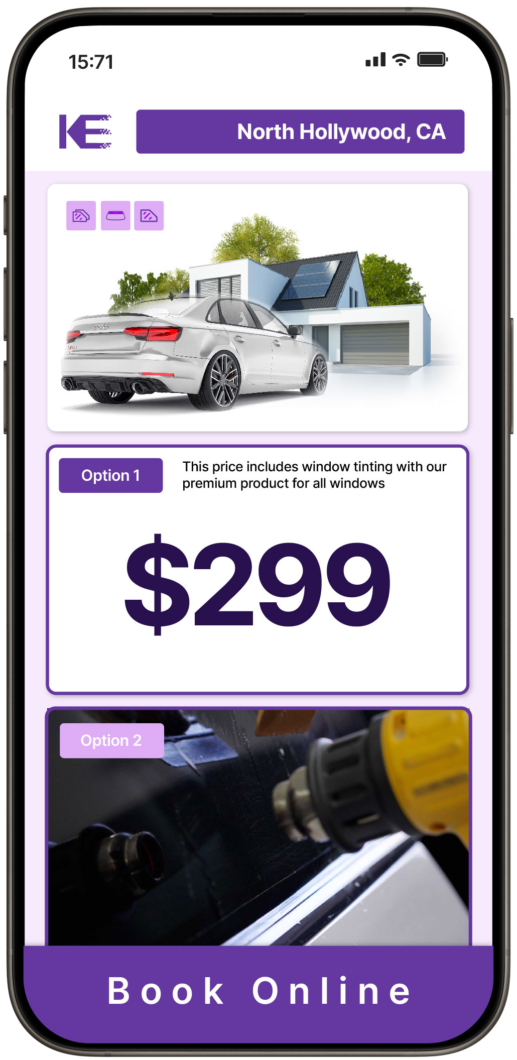 View Affordable Tesla Window Tinting Costs in Simi Valley, California