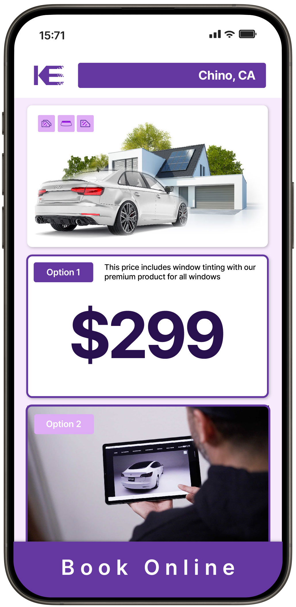 View Affordable Tesla Window Tinting Rates in Arroyo Grande, California