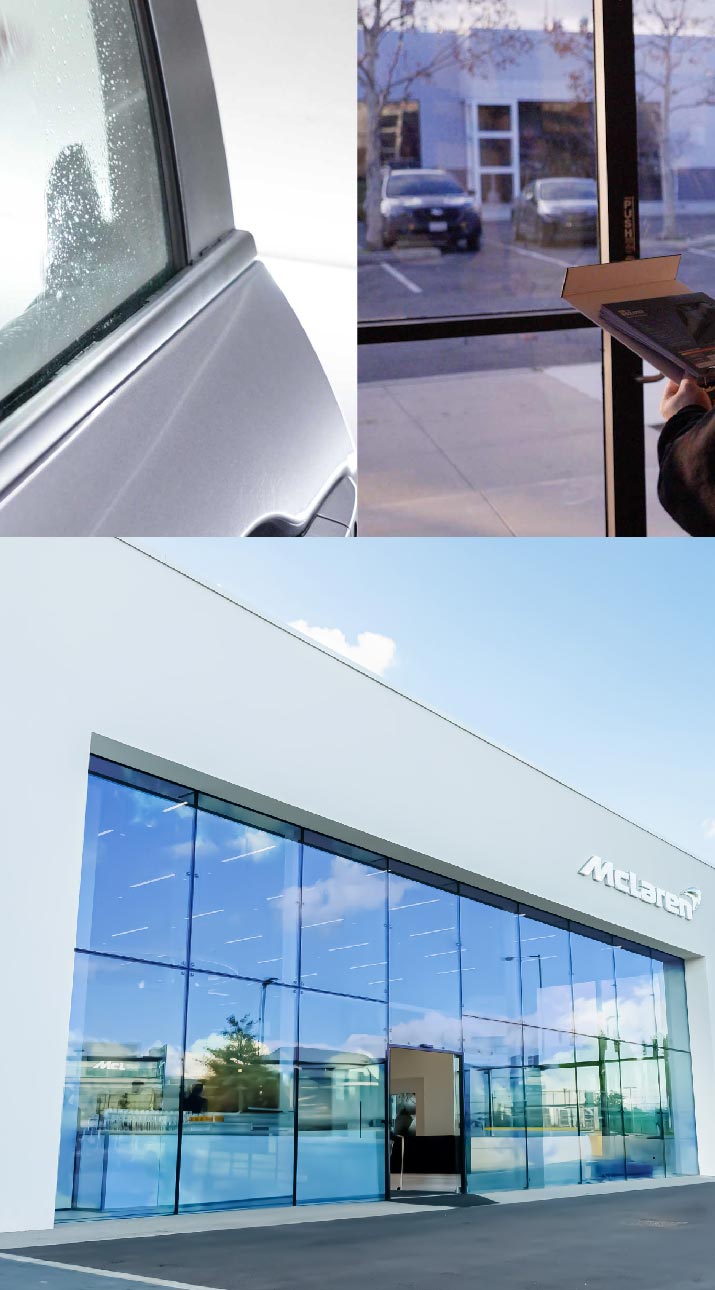 Kepler Automotive Shop Front Tinted with Window Film in Glendora, California