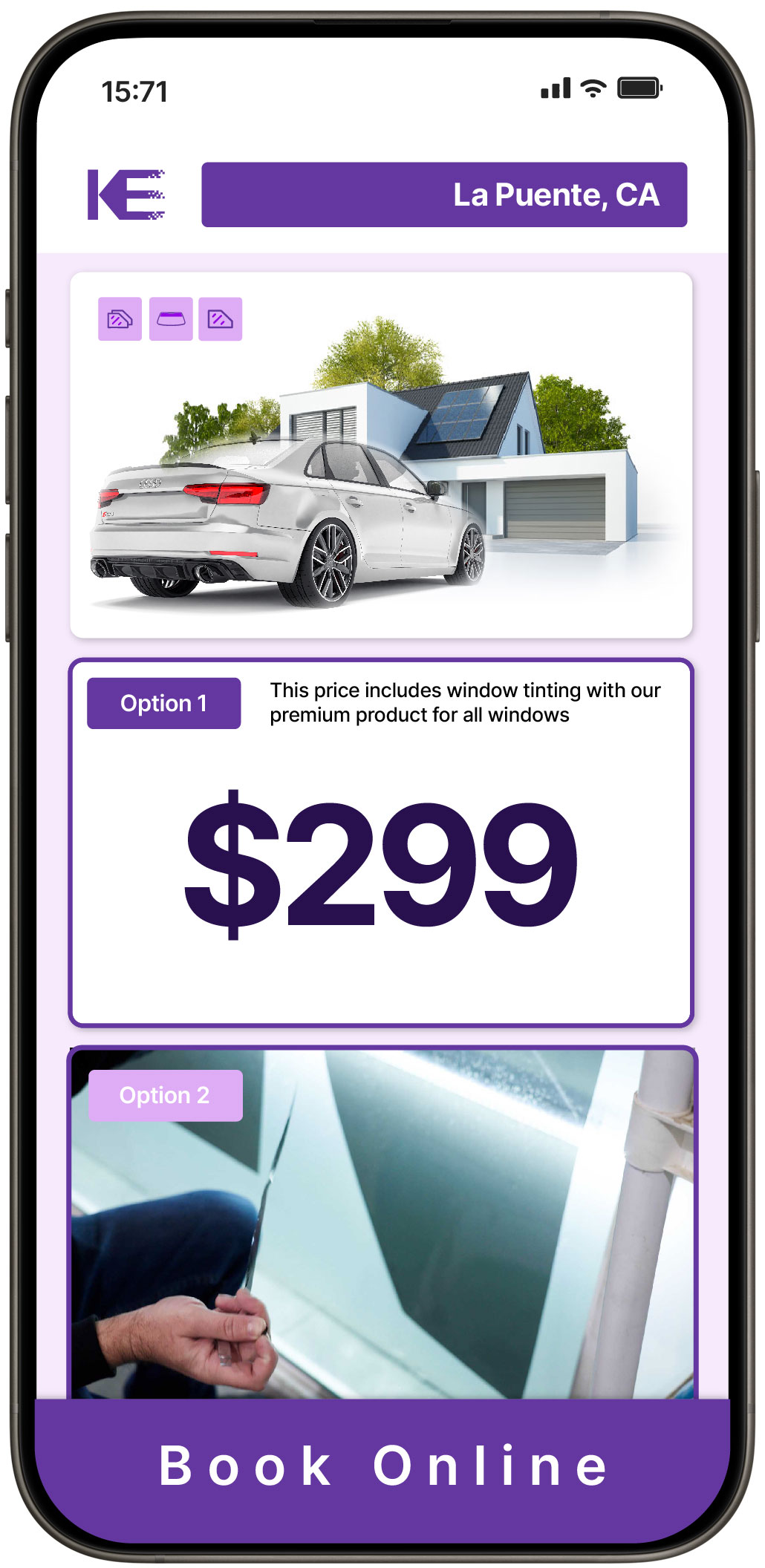 View Reasonable Tesla Window Tinting Rates in Dinuba, California