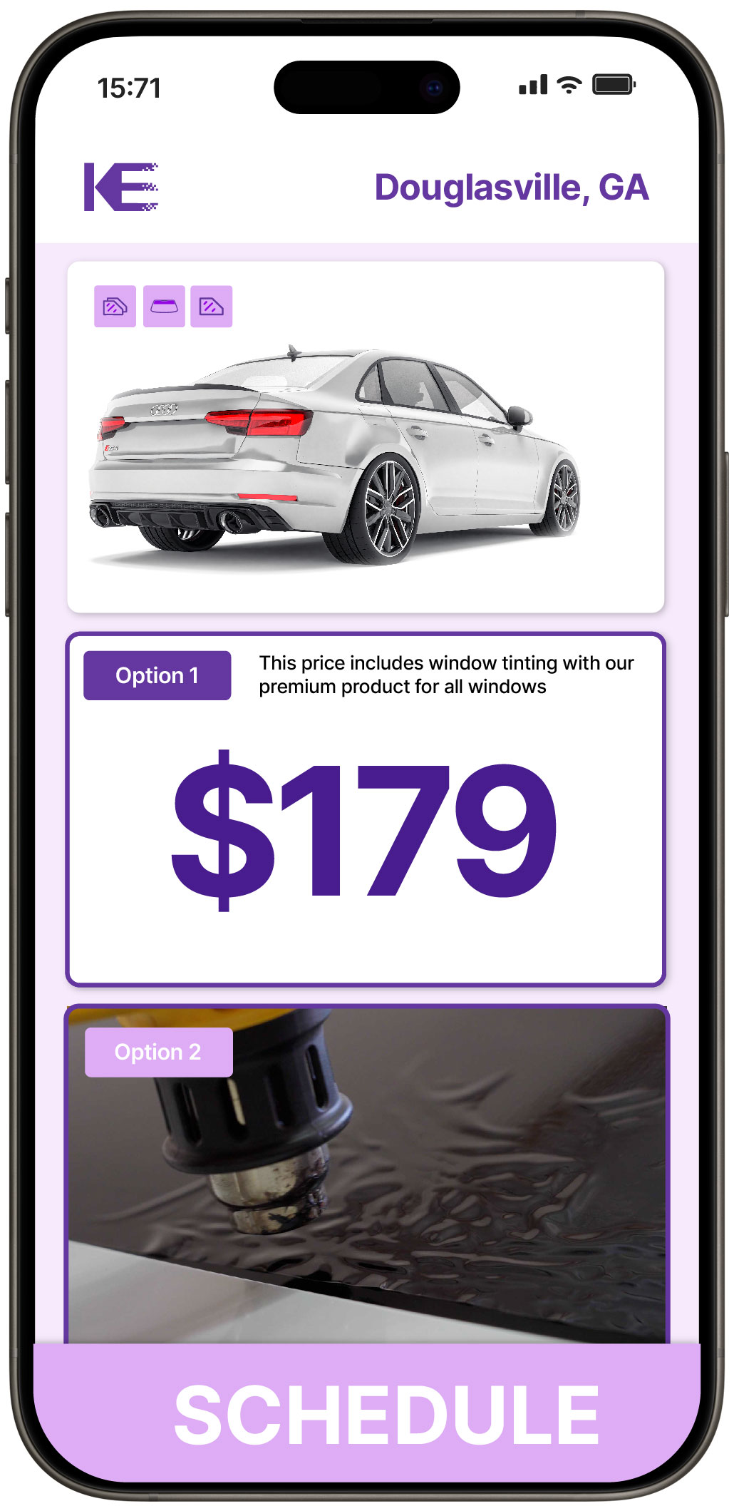 View Competitive Car Window Tinting Prices in Douglasville, Georgia