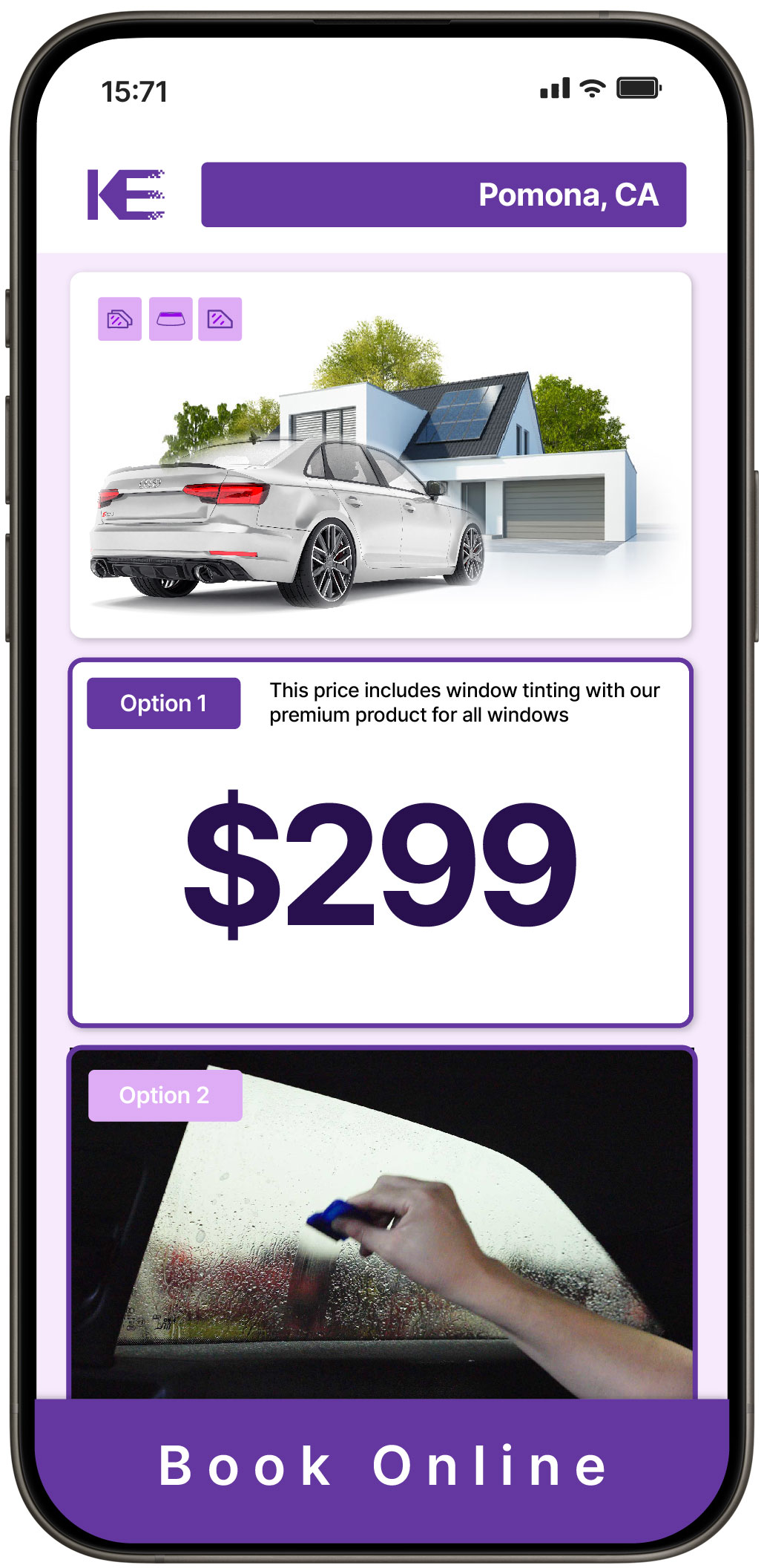 View Competitive Tesla Window Tinting Costs in Burlingame, California