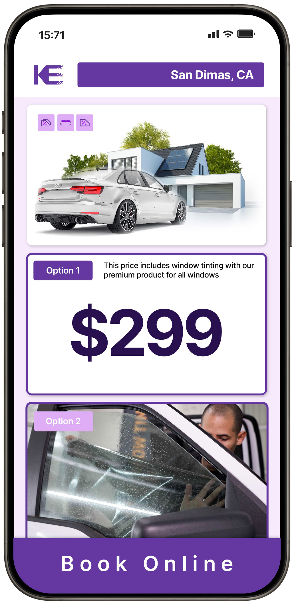 View Competitive Tesla Window Tinting Prices in Mountain View, California