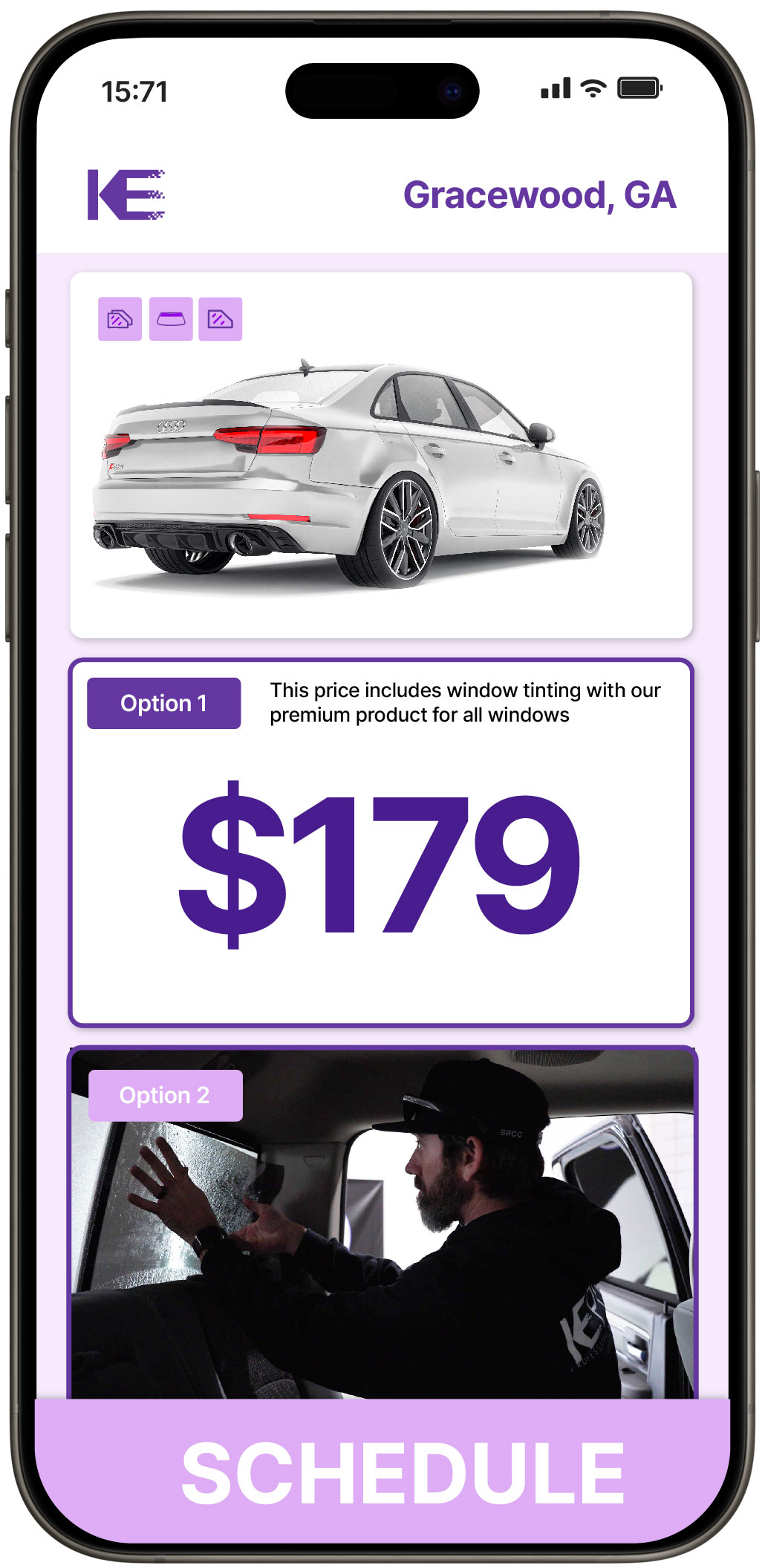 View Affordable Car Window Tinting Prices in Gracewood, Georgia