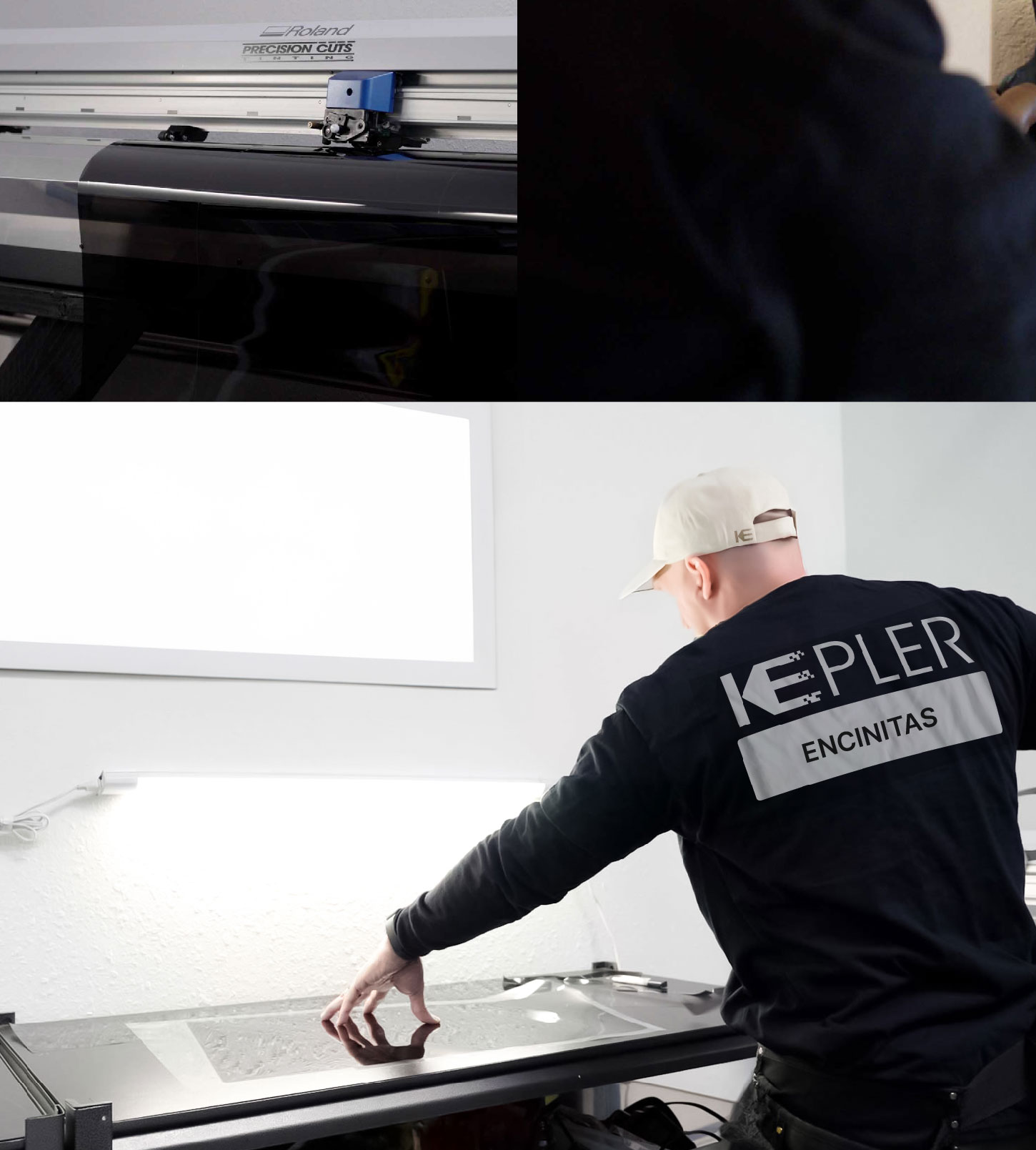 Window Tinting Specialist Cutting Film in Encinitas, California