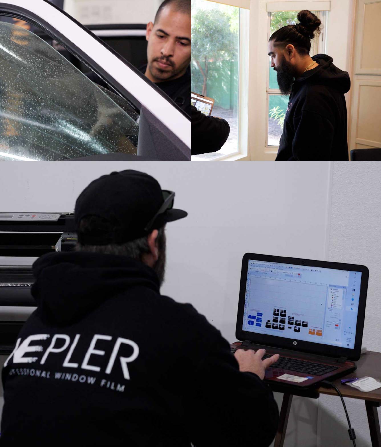 Ceramic Window Tinting Expert Cutting Film in Lebanon, Tennessee