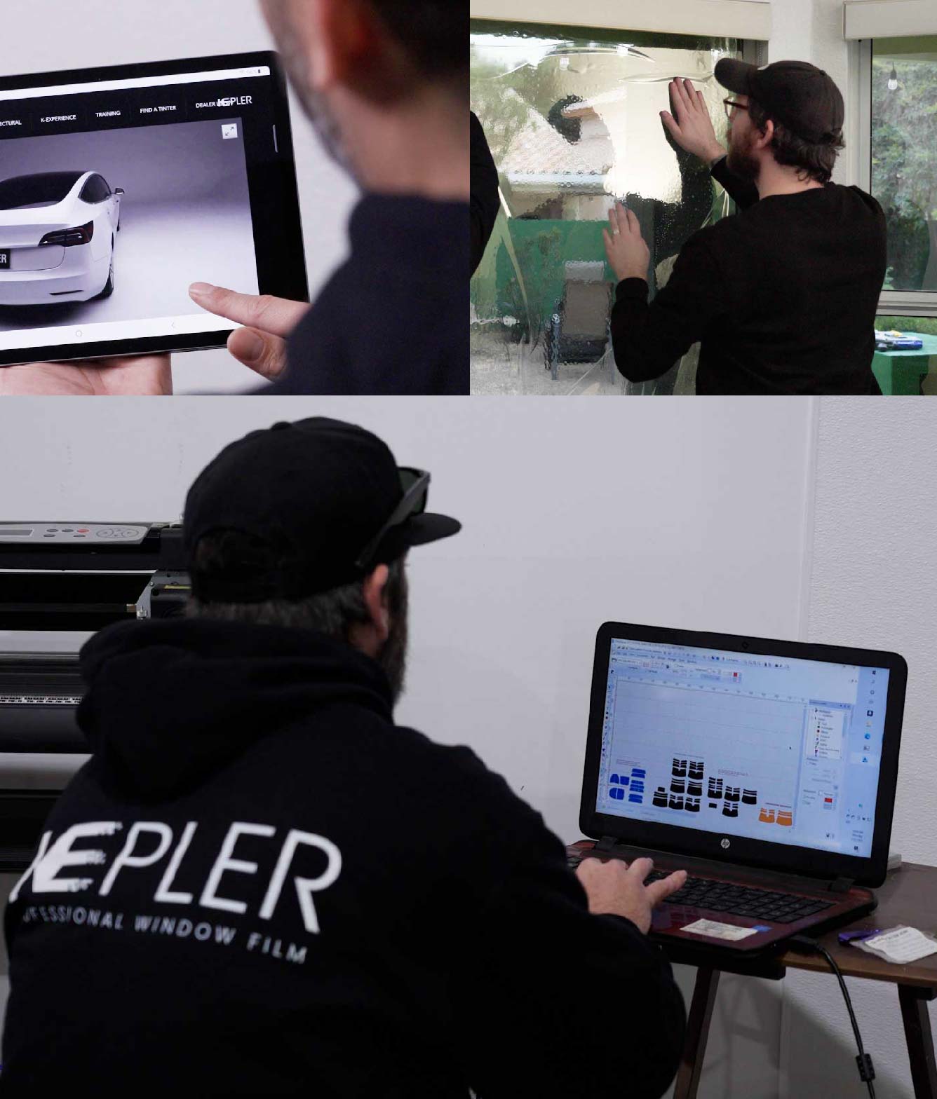 Ceramic Window Tinting Expert Cutting Film in Tullahoma, Tennessee