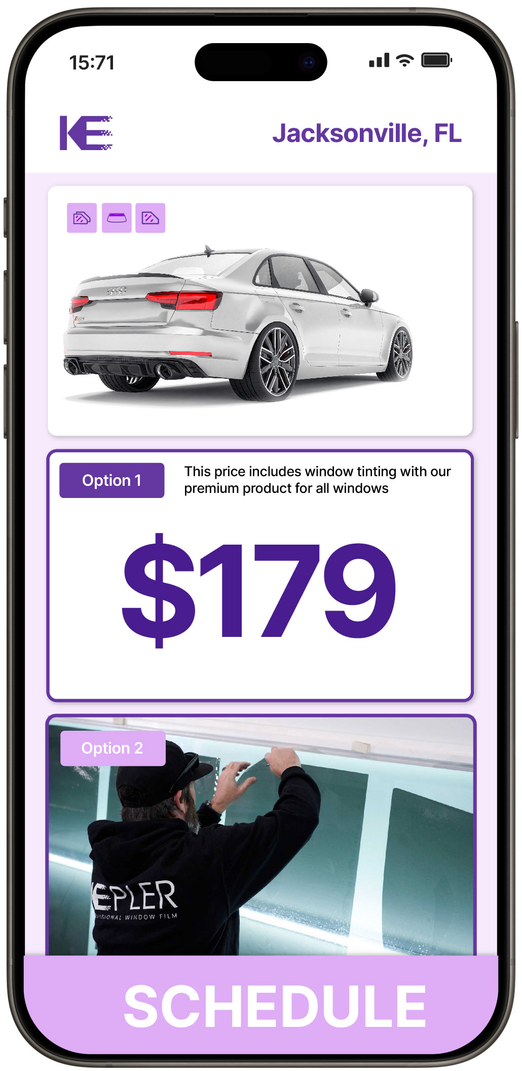 View Competitive Car Window Tinting Prices in Jacksonville, Florida
