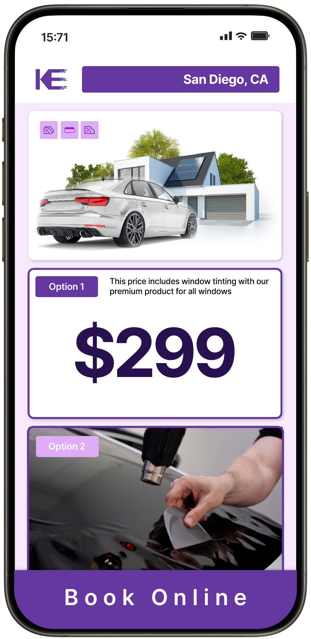 View Reasonable Tesla Window Tinting Rates in Citrus Heights, California