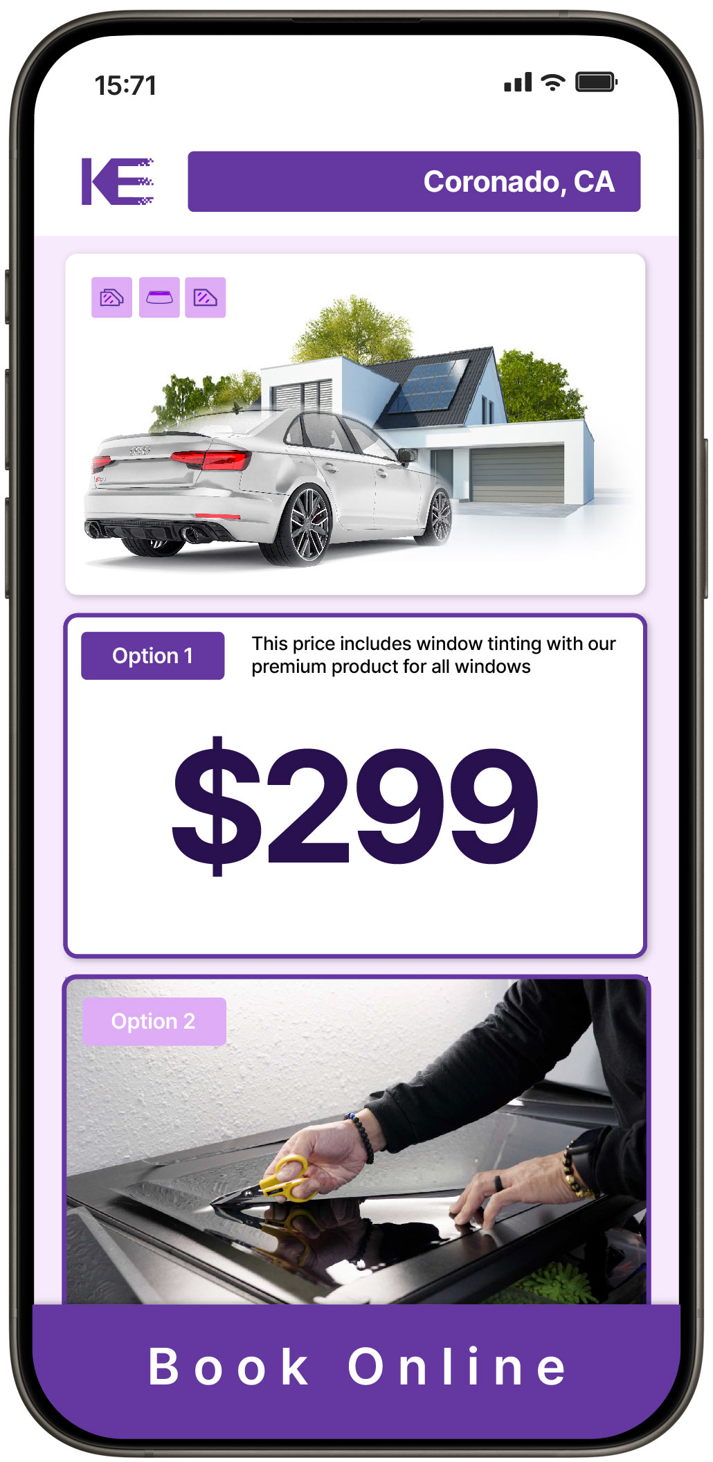 View Affordable Tesla Window Tinting Costs in Elk Grove, California