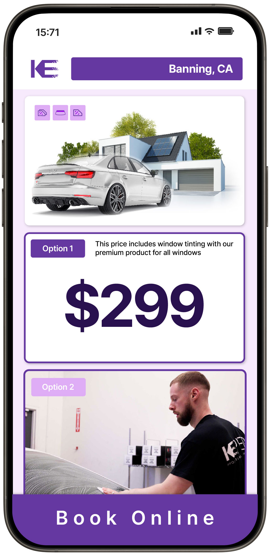 View Reasonable Tesla Window Tinting Prices in Vacaville, California