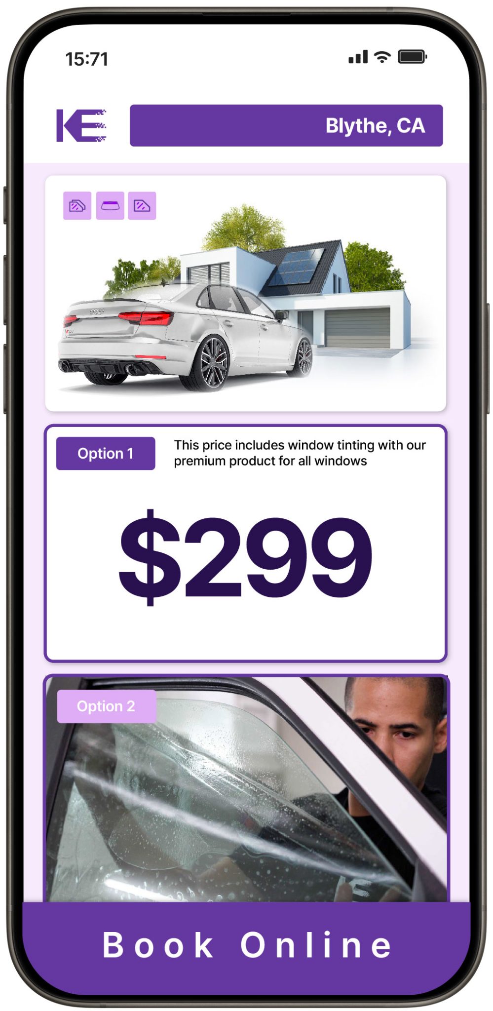 View Competitive Tesla Window Tinting Rates in Woodland, California