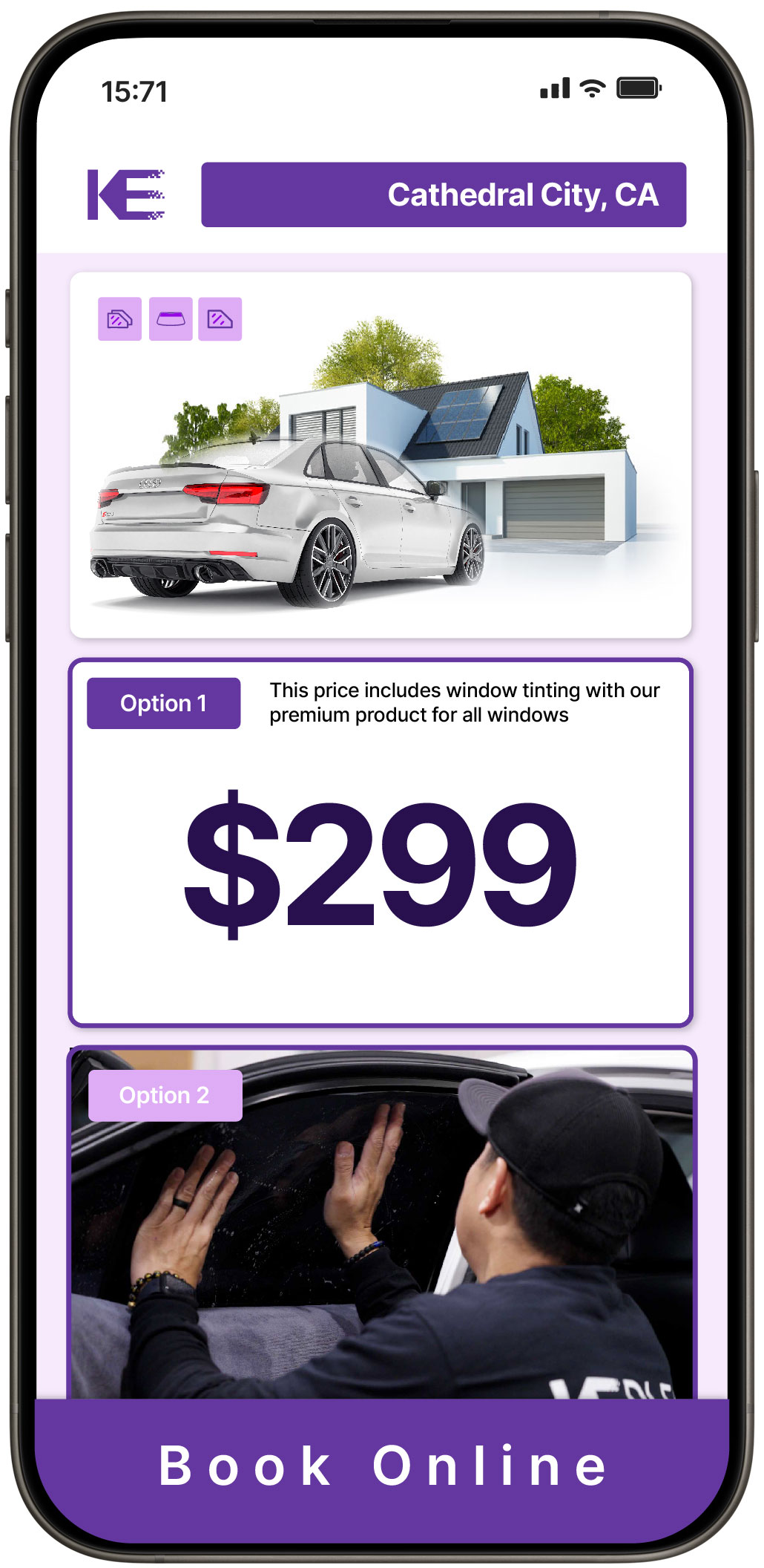 View Reasonable Tesla Window Tinting Prices in Antelope, California