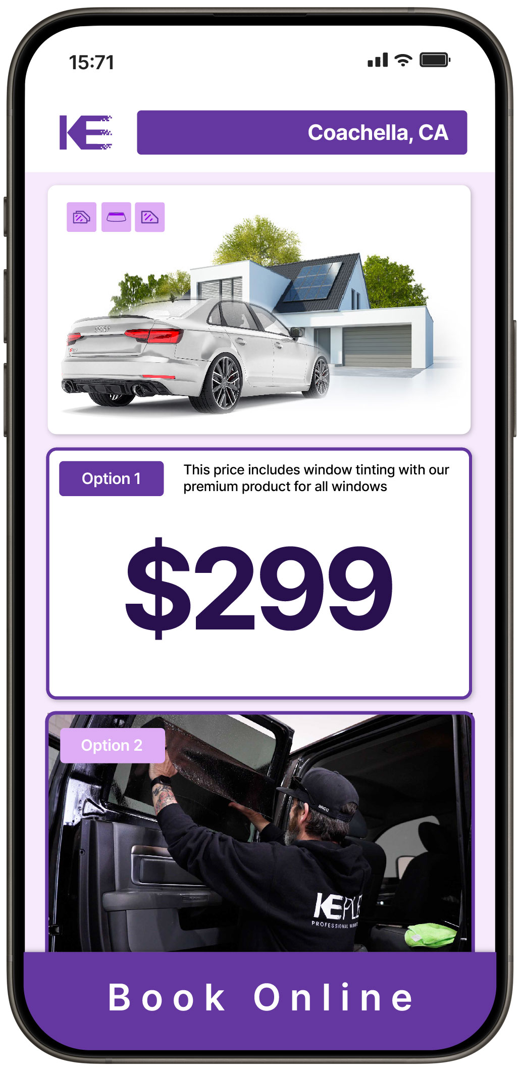 View Reasonable Tesla Window Tinting Prices in Chico, California