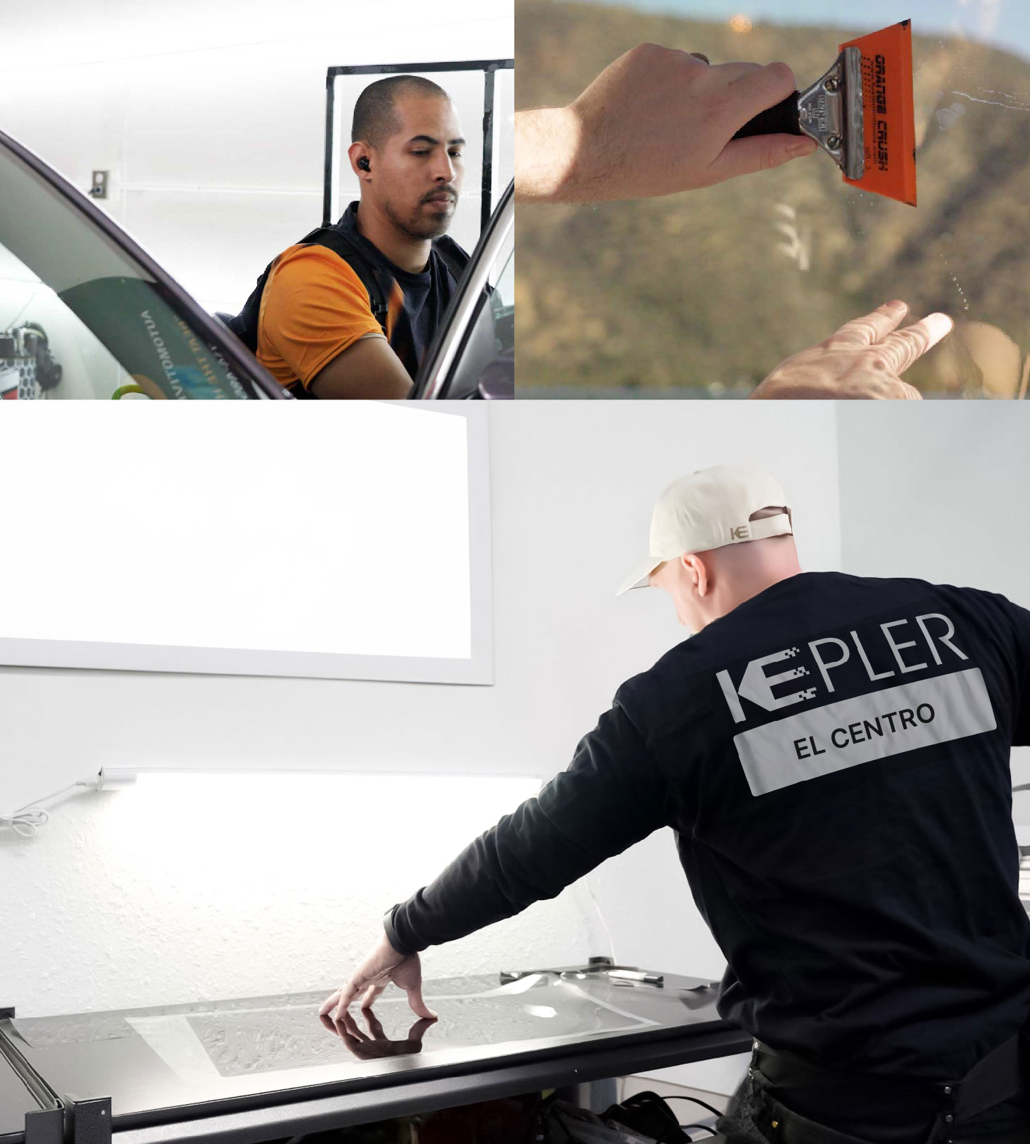Window Tinting Specialist Cutting Film in El Centro, California