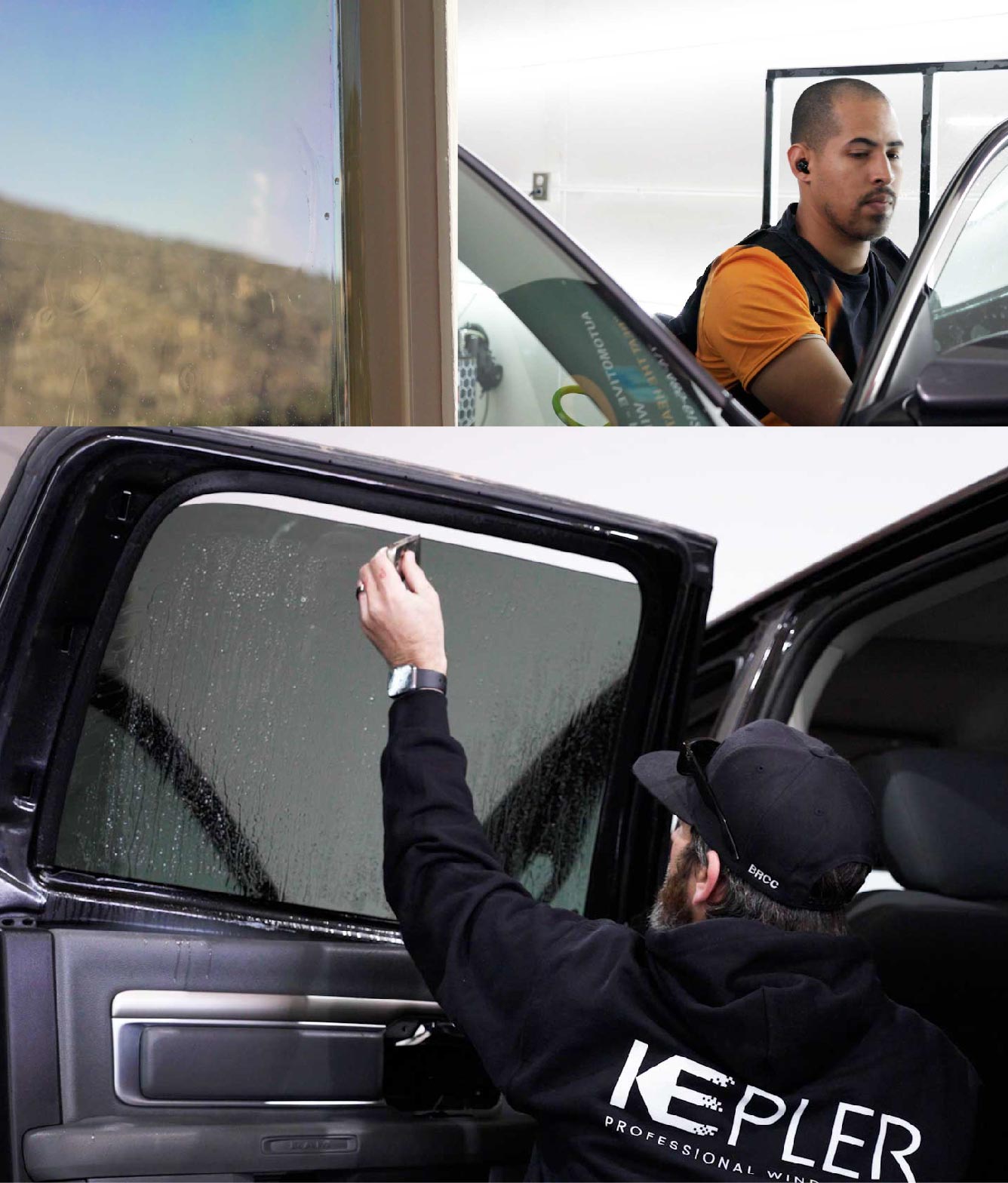 Kepler Window Tinting Specialists at Work in El Centro, California