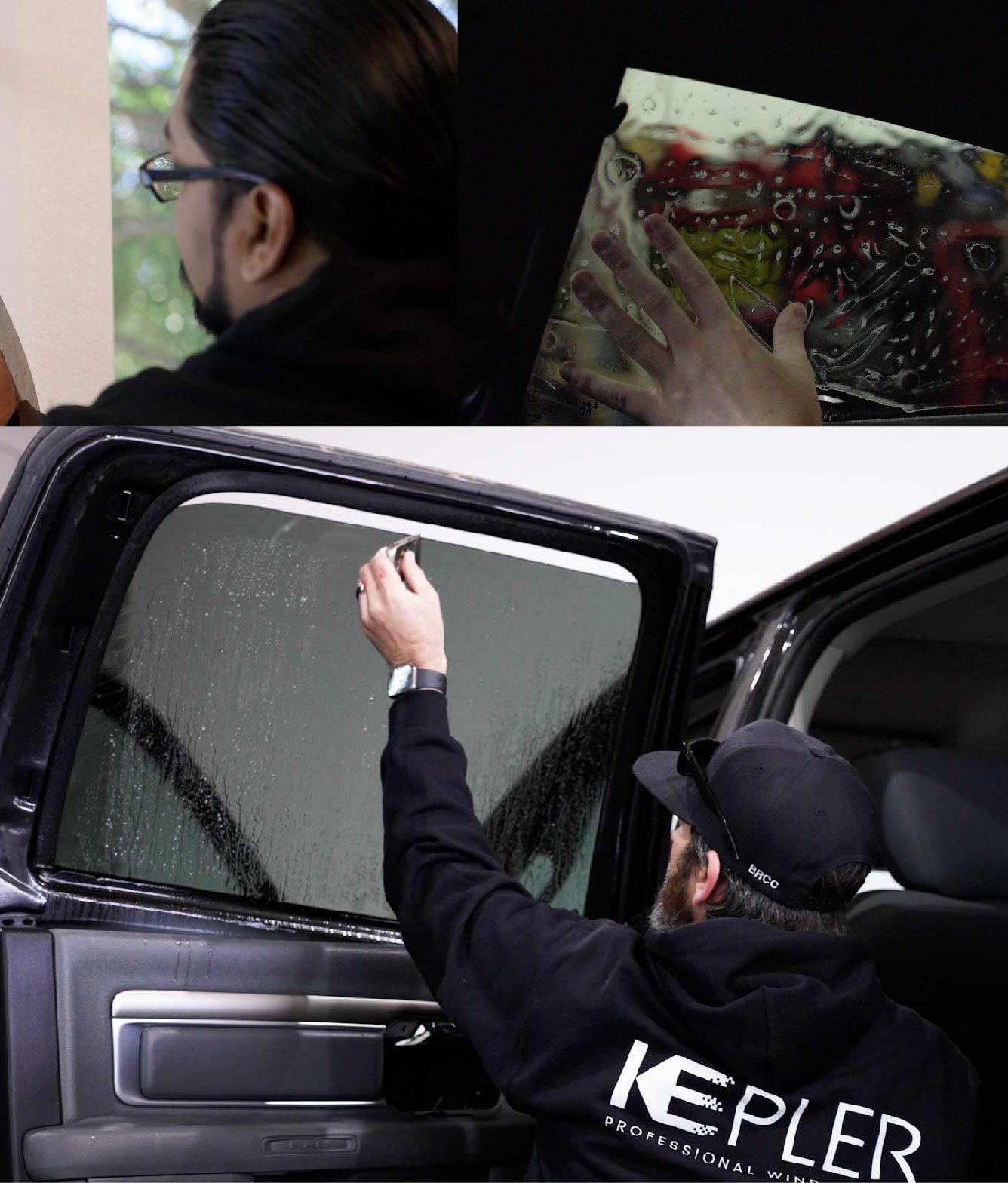 Kepler Window Tinting Specialists at Work in Adelanto, California