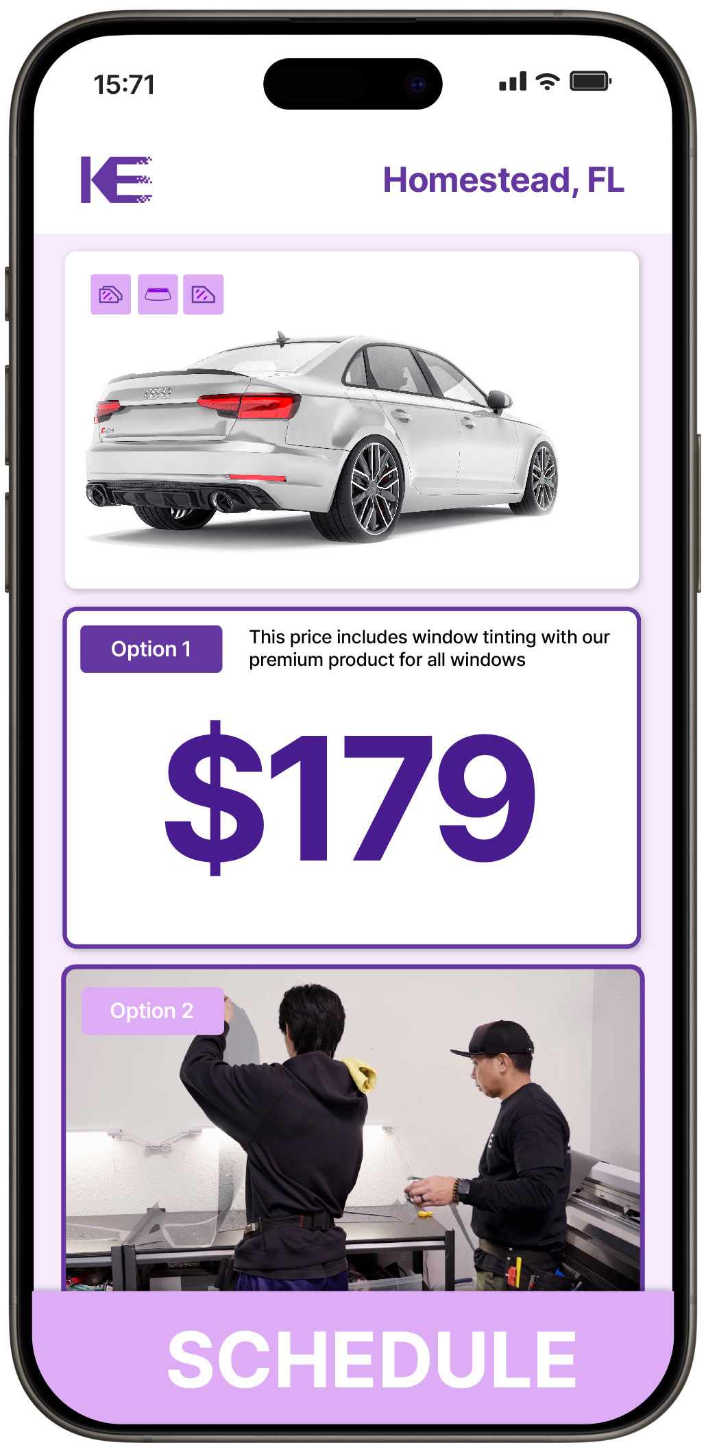 View Competitive Car Window Tinting Prices in Homestead, Florida
