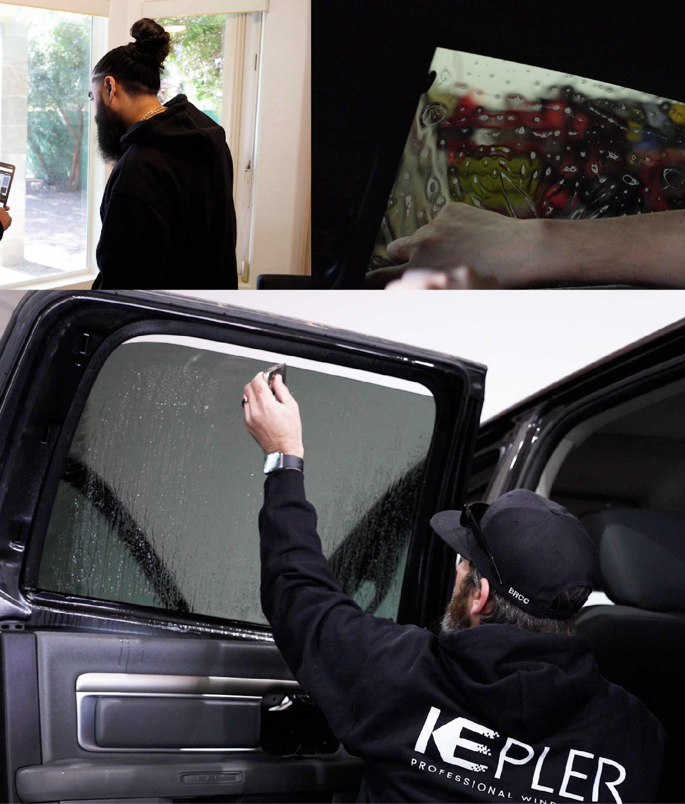 Kepler Window Tinting Specialists at Work in Colton, California