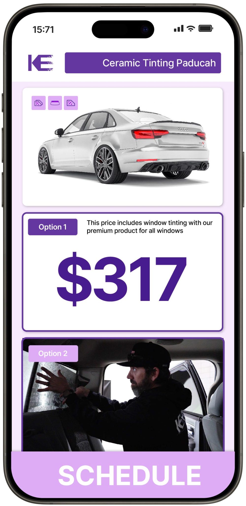 View Competitive Ceramic Window Tinting Prices in Paducah, Kentucky