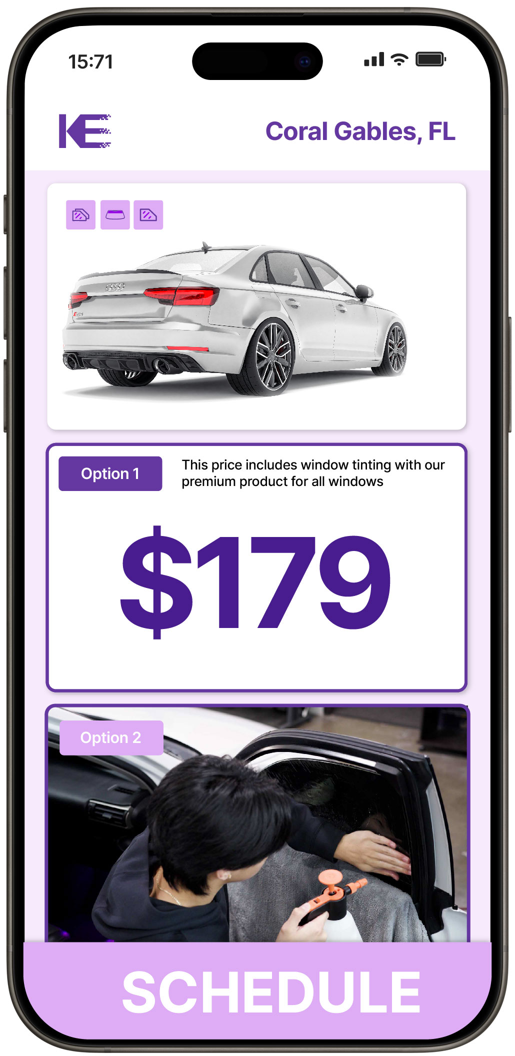 View Affordable Car Window Tinting Prices in Coral Gables, Florida