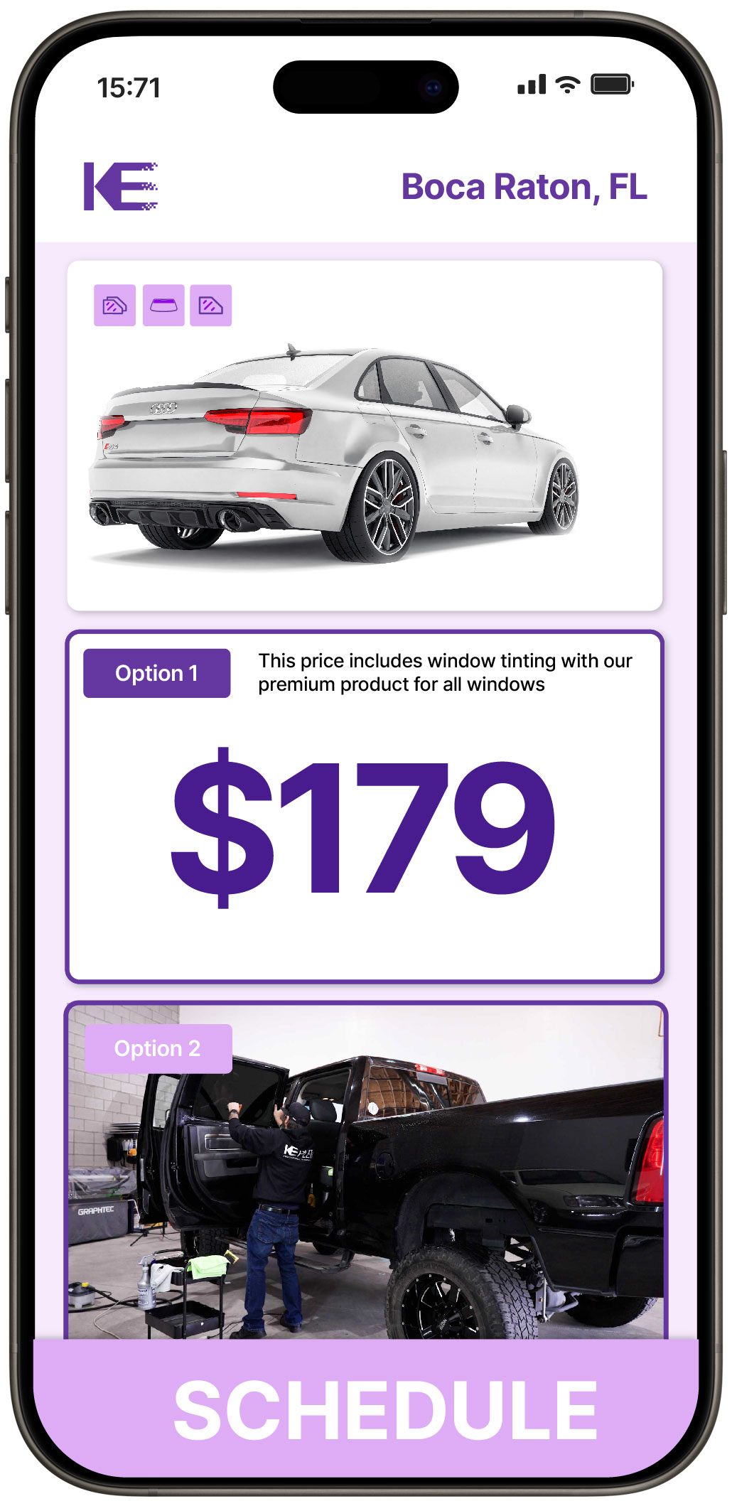 View Affordable Car Window Tinting Prices in Boca Raton, Florida