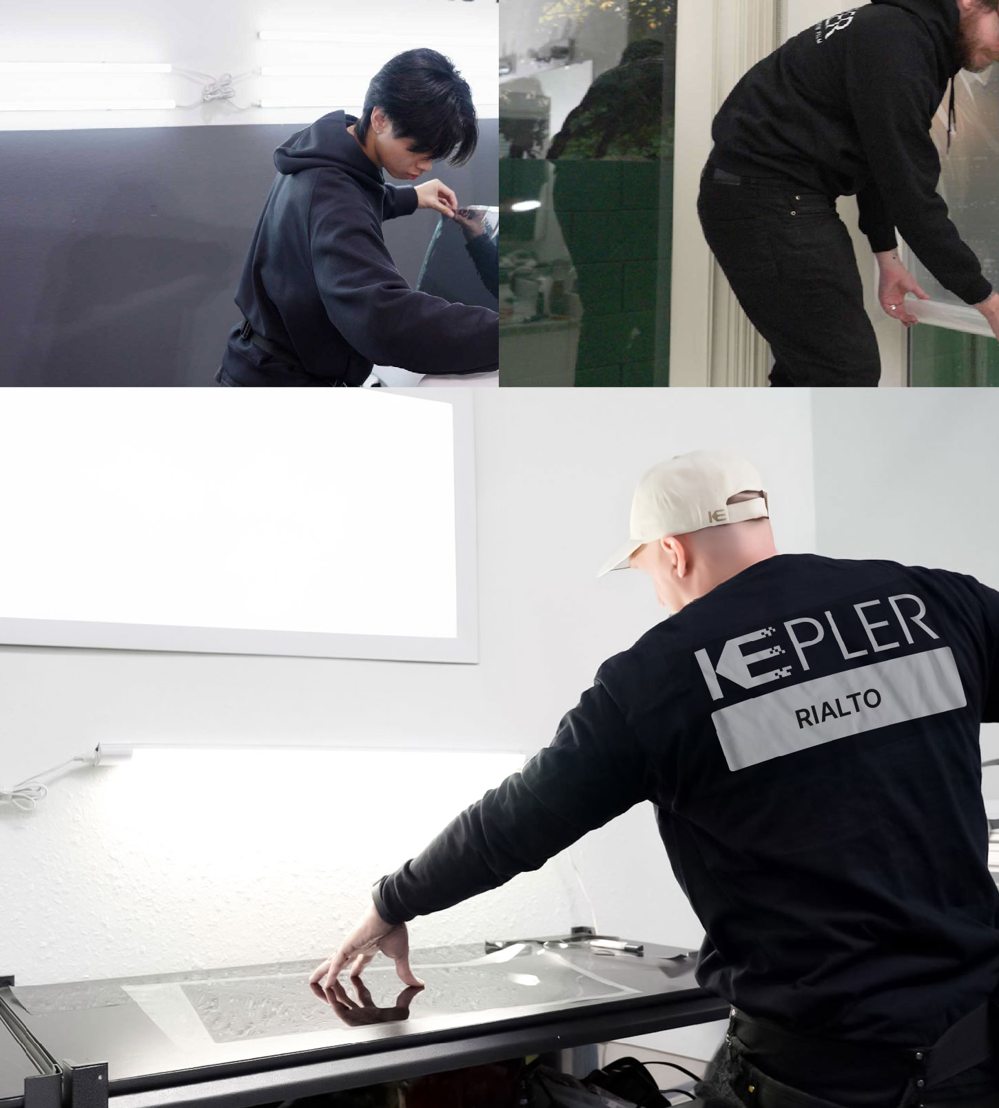 Window Tinting Specialist Cutting Film in Rialto, California