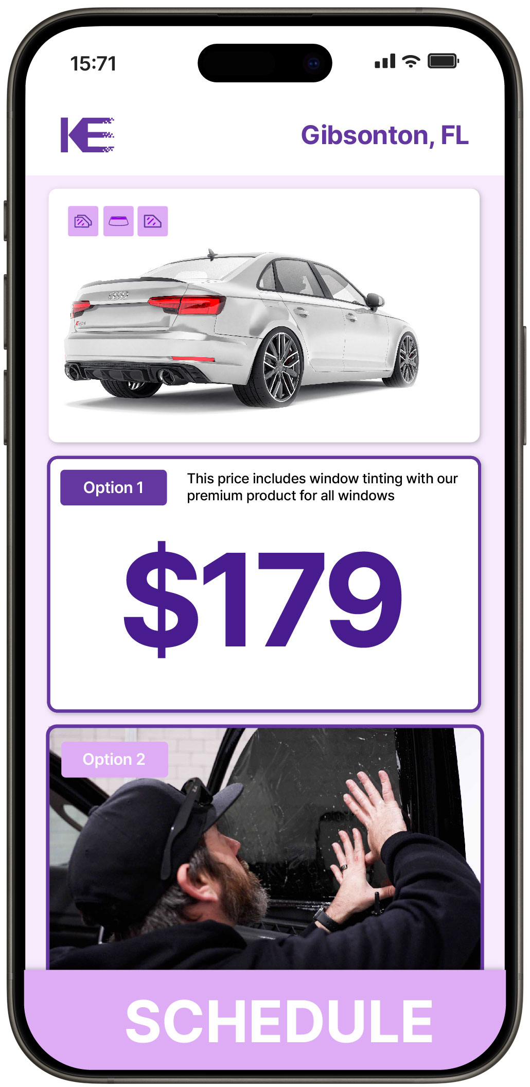 View Competitive Car Window Tinting Prices in Gibsonton, Florida