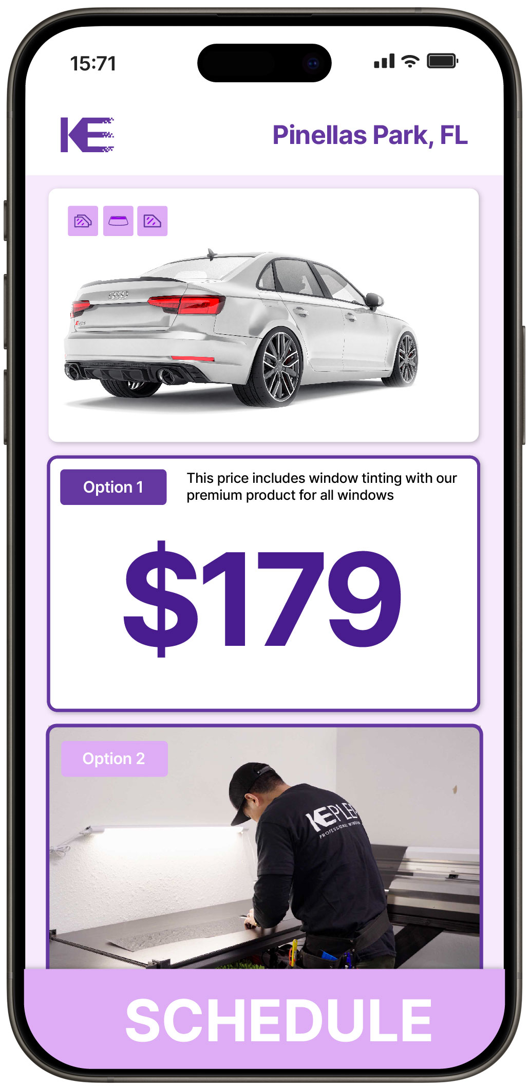 View Reasonable Car Window Tinting Prices in Pinellas Park, Florida