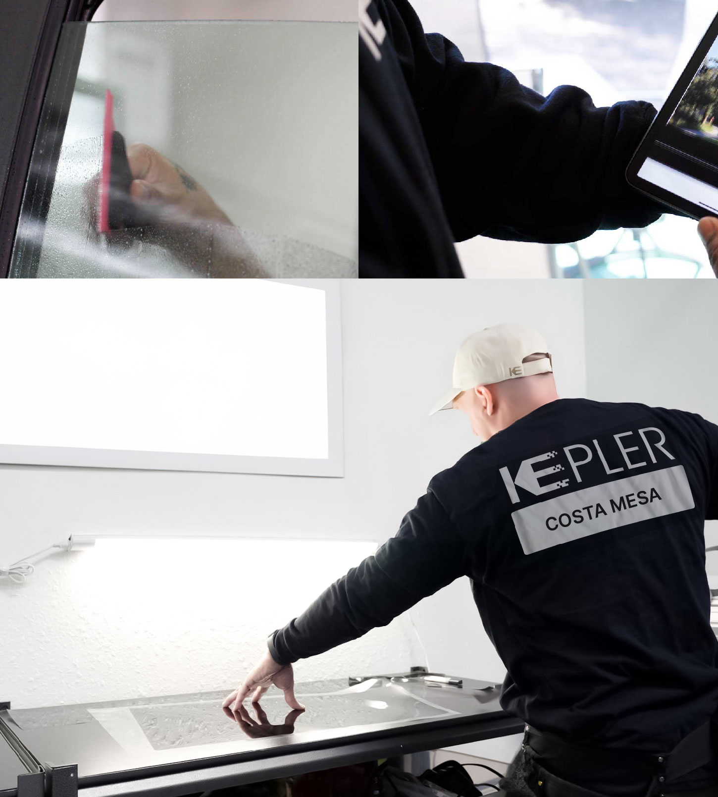 Window Tinting Specialist Cutting Film in Costa Mesa, California