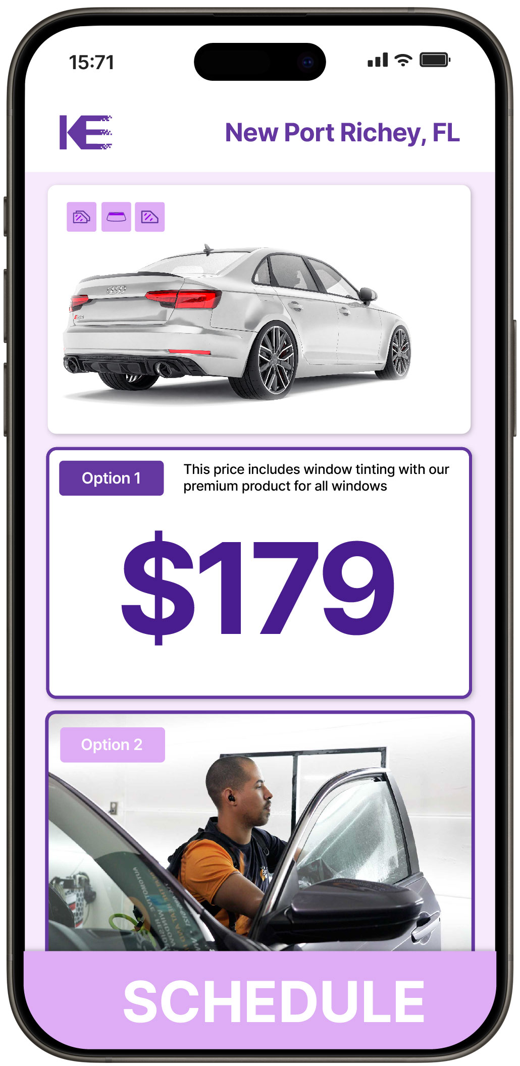 View Reasonable Car Window Tinting Prices in New Port Richey, Florida