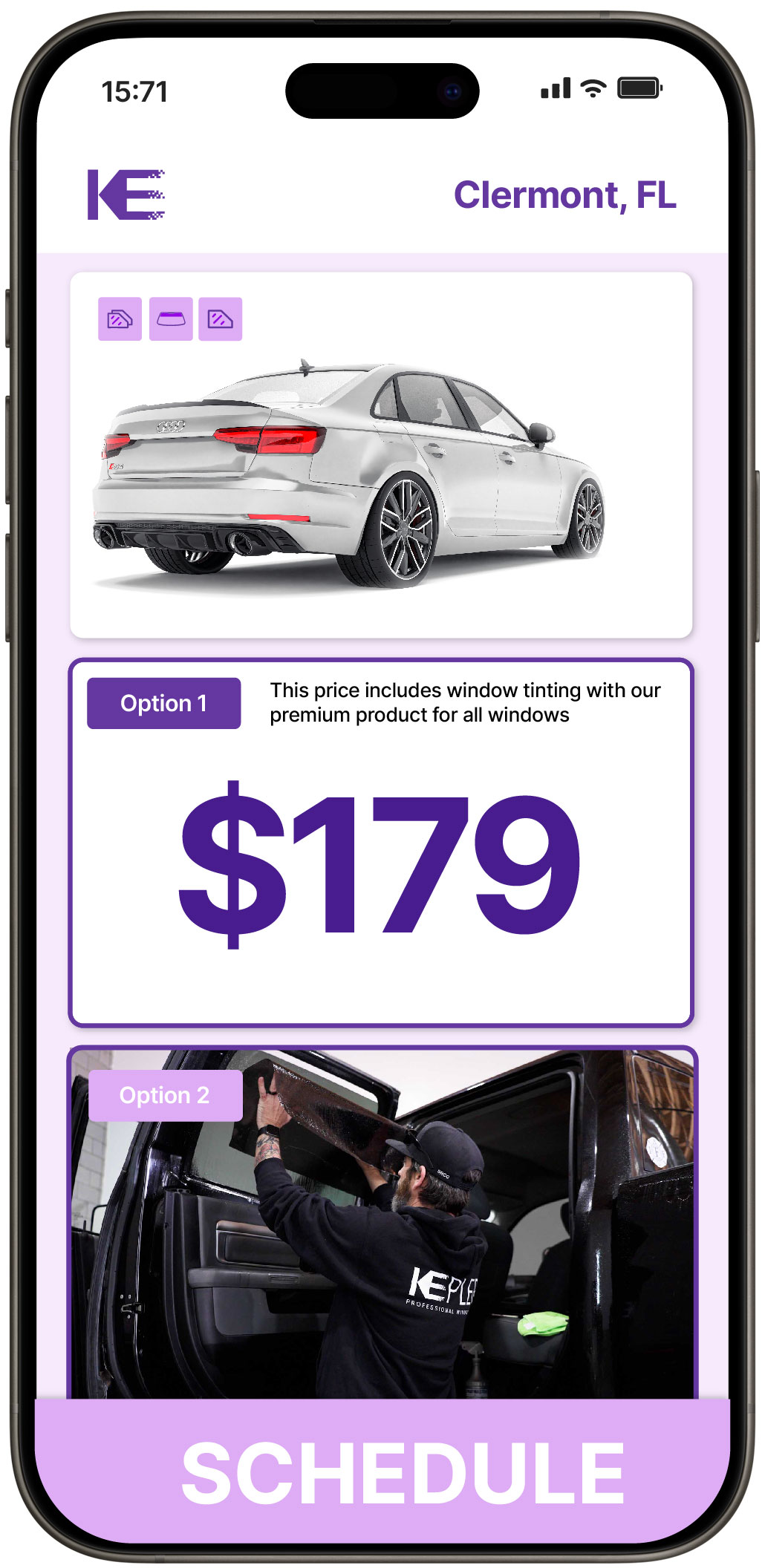 View Competitive Car Window Tinting Prices in Clermont, Florida