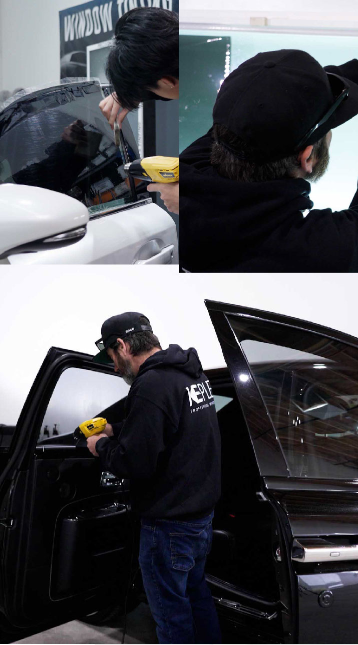 Kepler Installer Tinting a Rolls Royce in Alabaster, Alabama