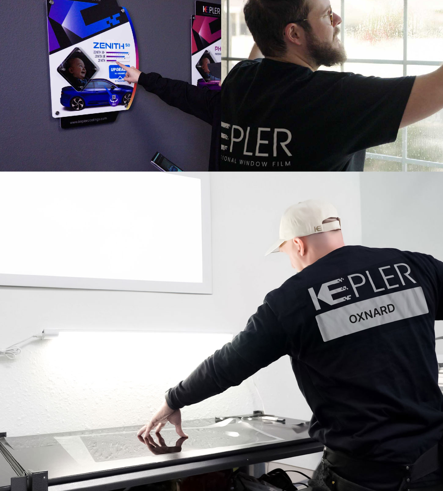 Window Tinting Specialist Cutting Film in Oxnard, California