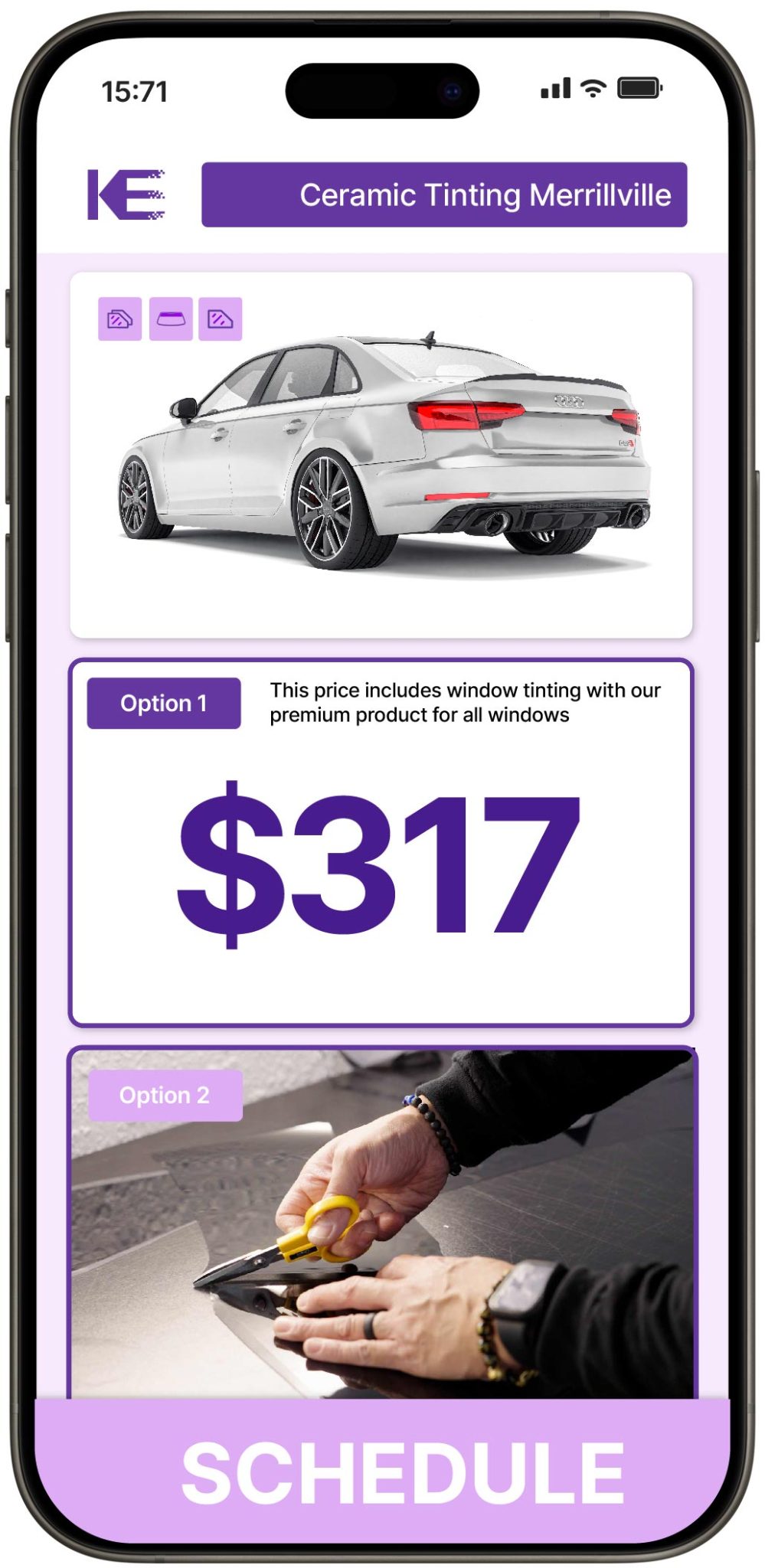 View Competitive Ceramic Window Tinting Prices in Merrillville, Indiana