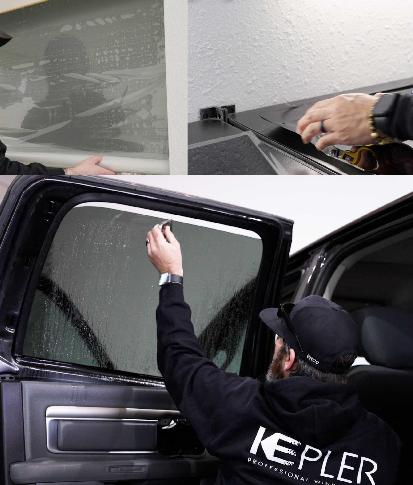 Kepler Window Tinting Specialists at Work in Santa Paula, California