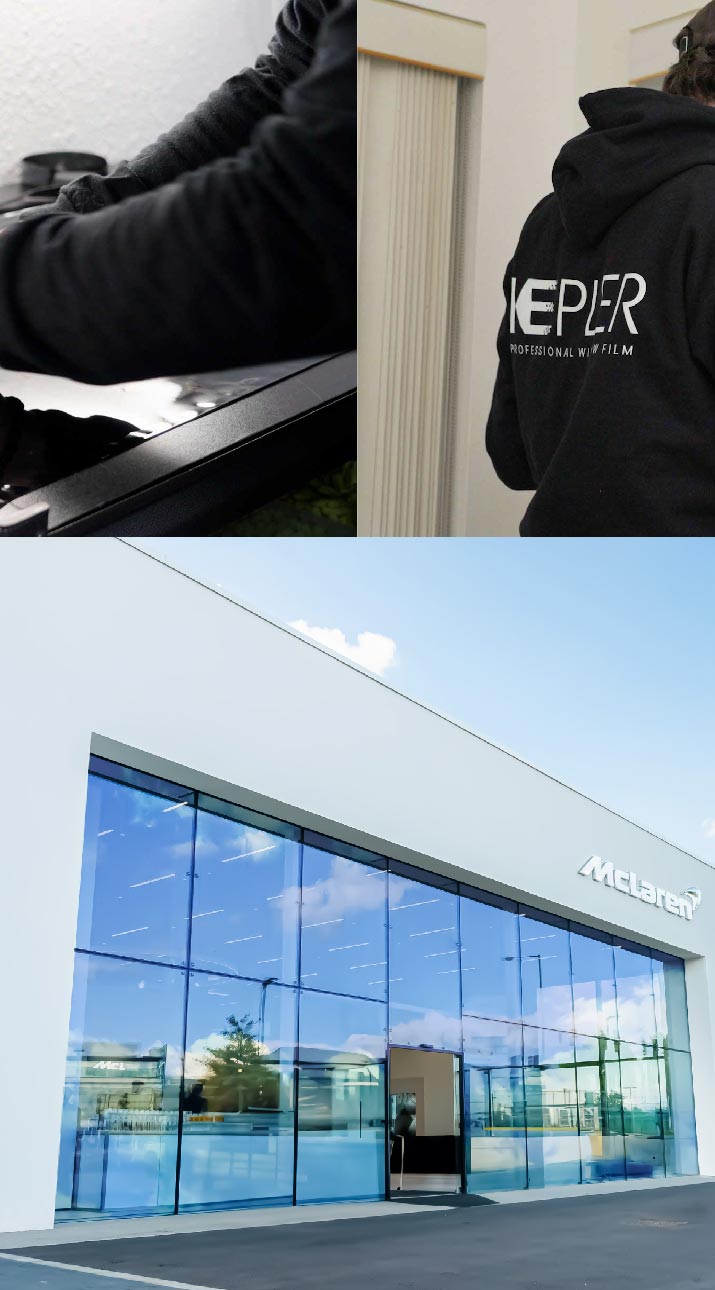 Kepler Automotive Shop Front Tinted with Window Film in Santa Paula, California