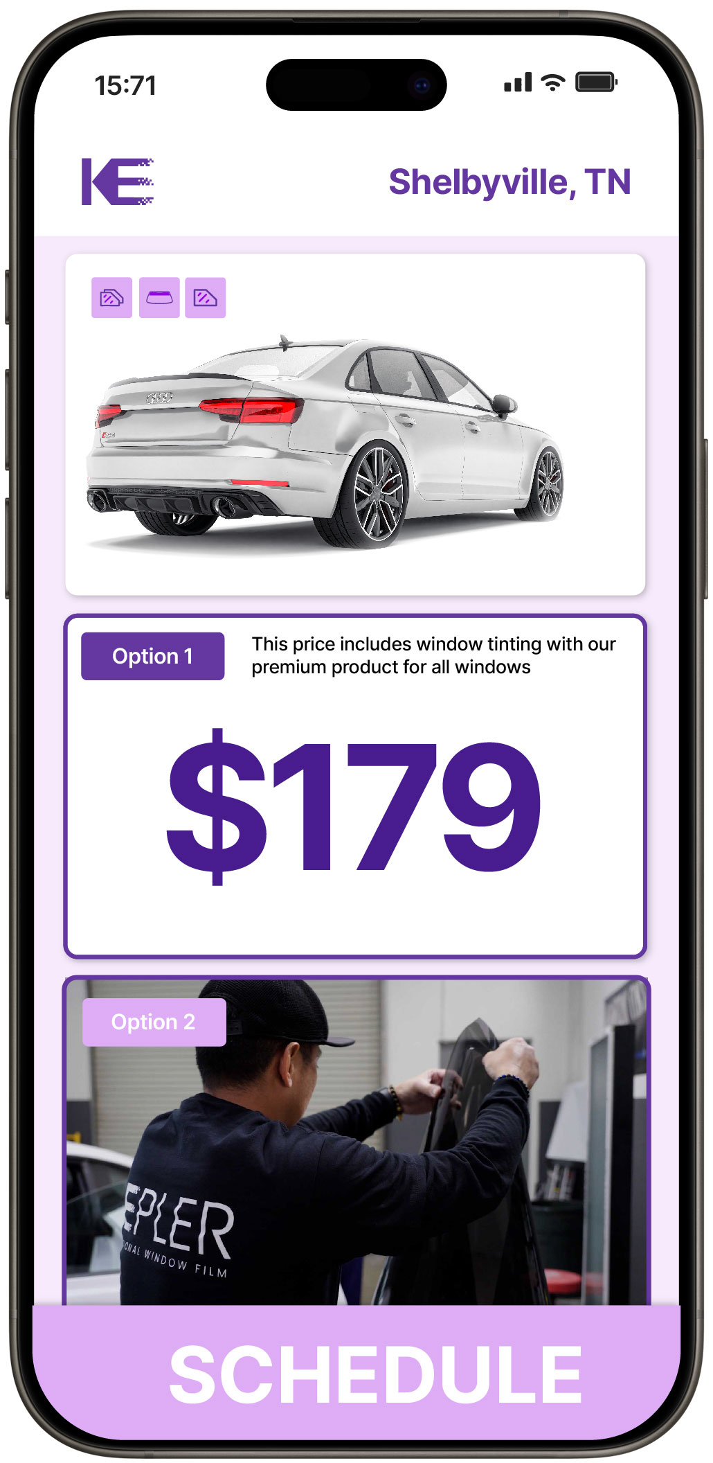 Car Window Tinting Shelbyville | Professional Tinting from $139