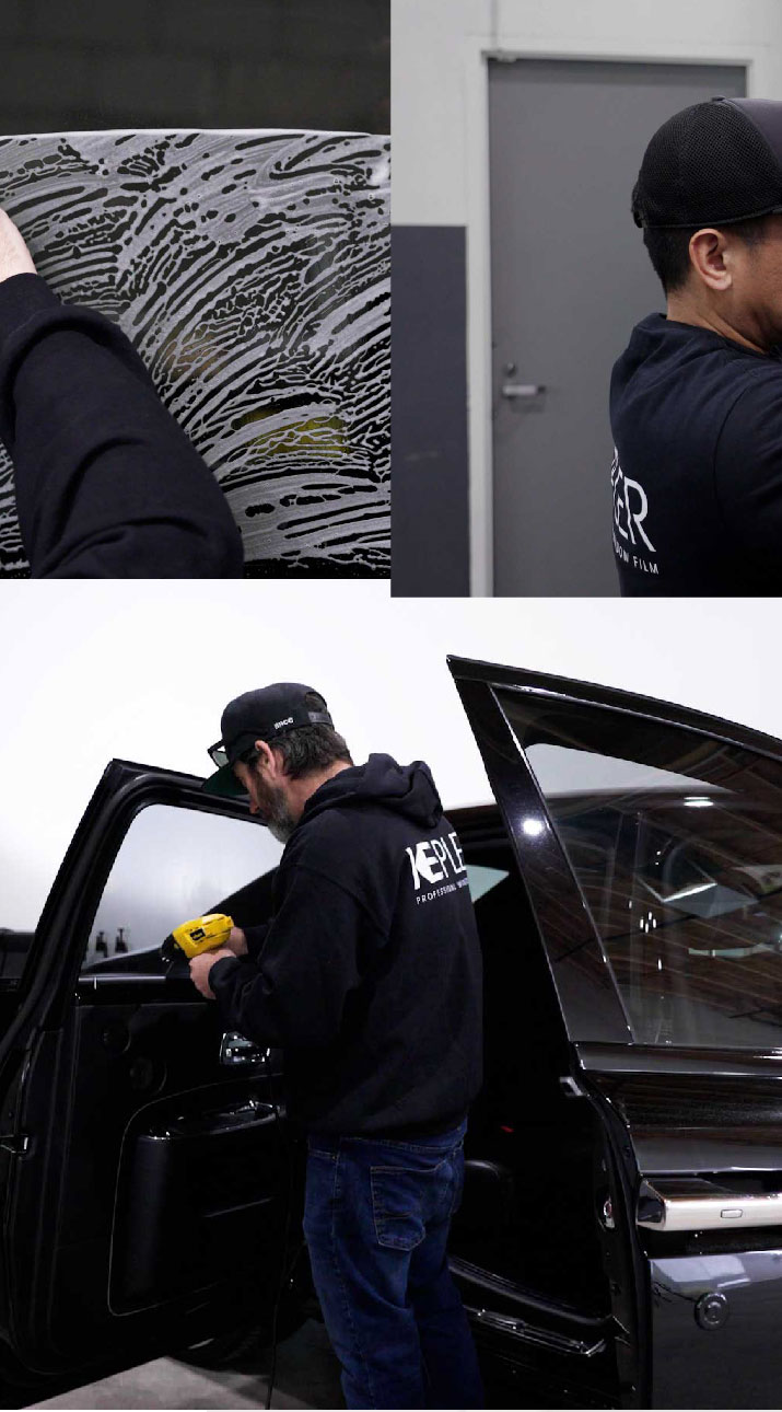 Kepler Installer Tinting a Rolls Royce in Spring Hill, Tennessee