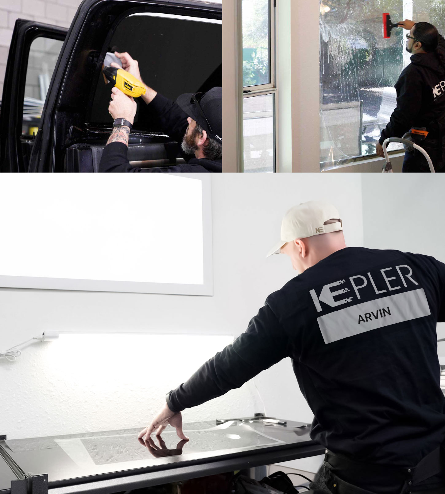 Window Tinting Specialist Cutting Film in Arvin, California
