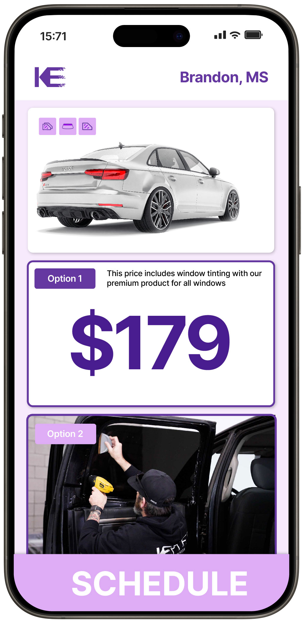 View Competitive Car Window Tinting Prices in Brandon, Mississippi