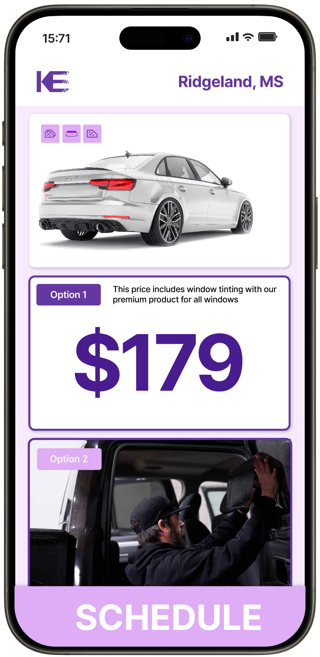View Competitive Car Window Tinting Prices in Ridgeland, Mississippi