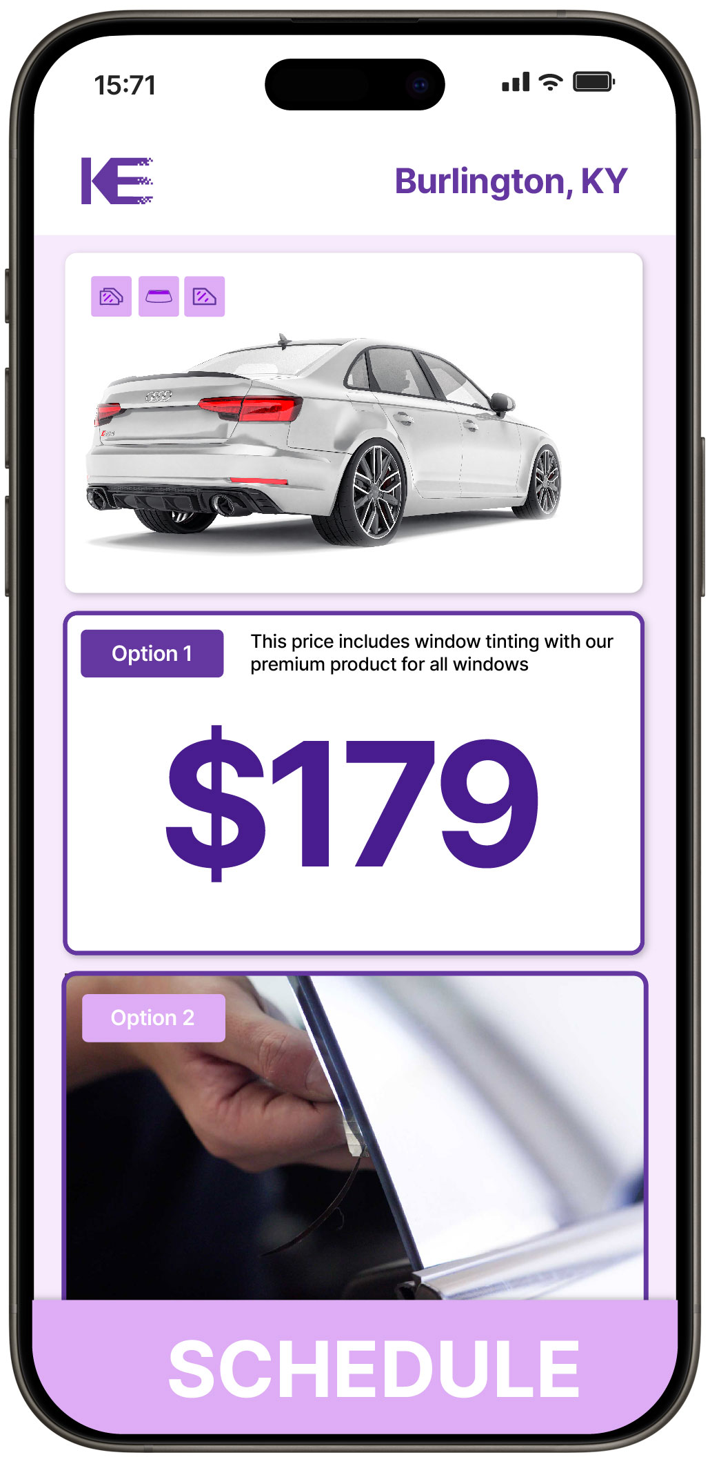 View Competitive Car Window Tinting Prices in Burlington, Kentucky