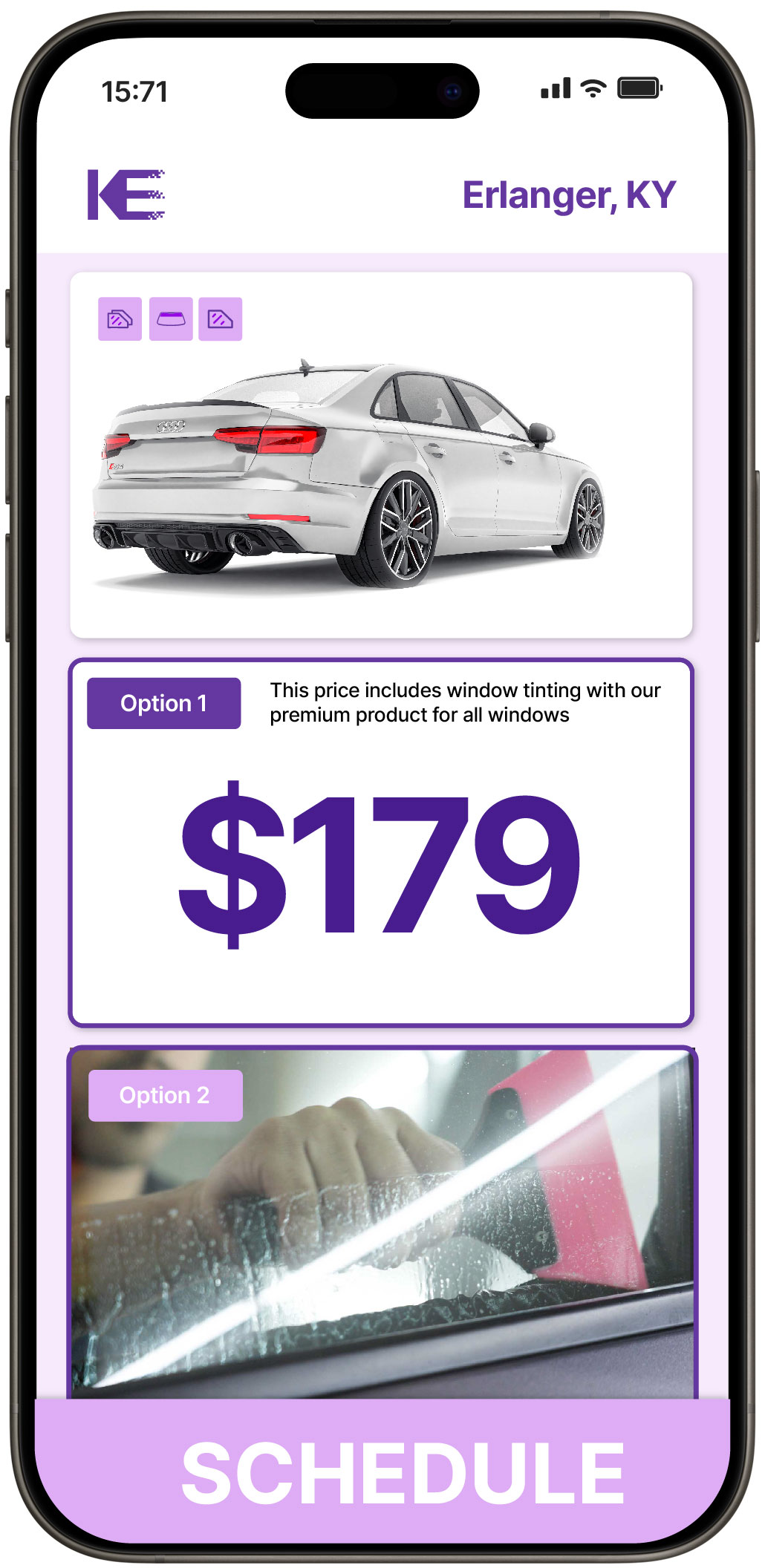 View Competitive Car Window Tinting Prices in Erlanger, Kentucky