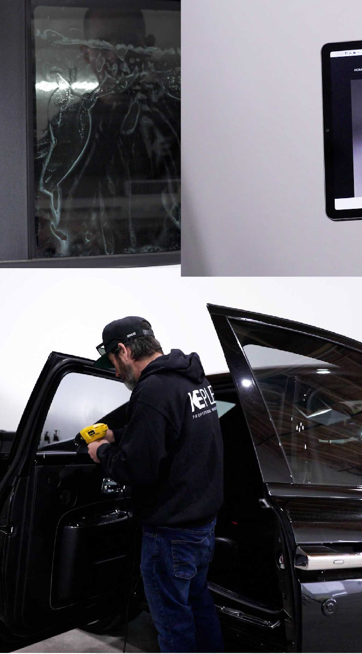 Kepler Installer Tinting a Rolls Royce in Columbus, Ohio
